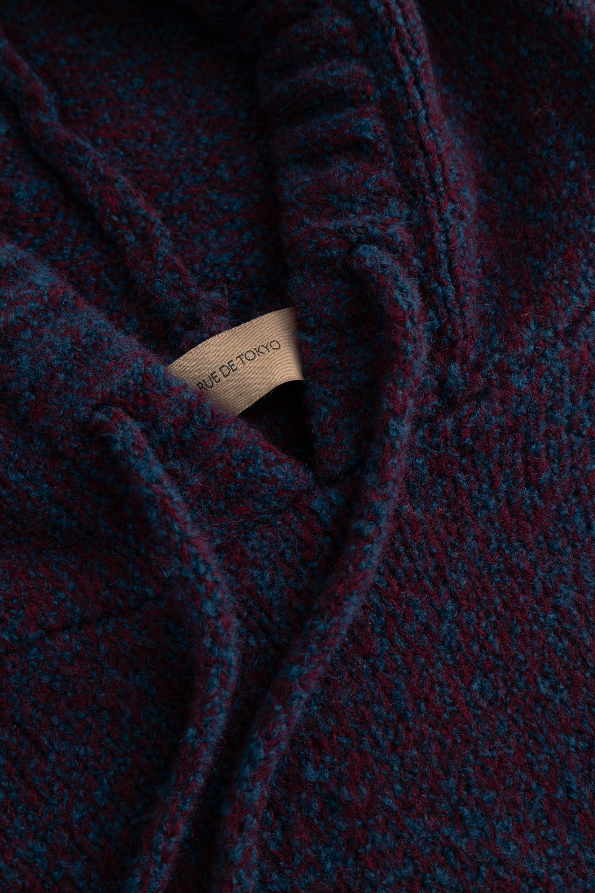 Rue de Tokyo KESAR NOVELTY KNIT Sweater NAVY / AUBERGINE