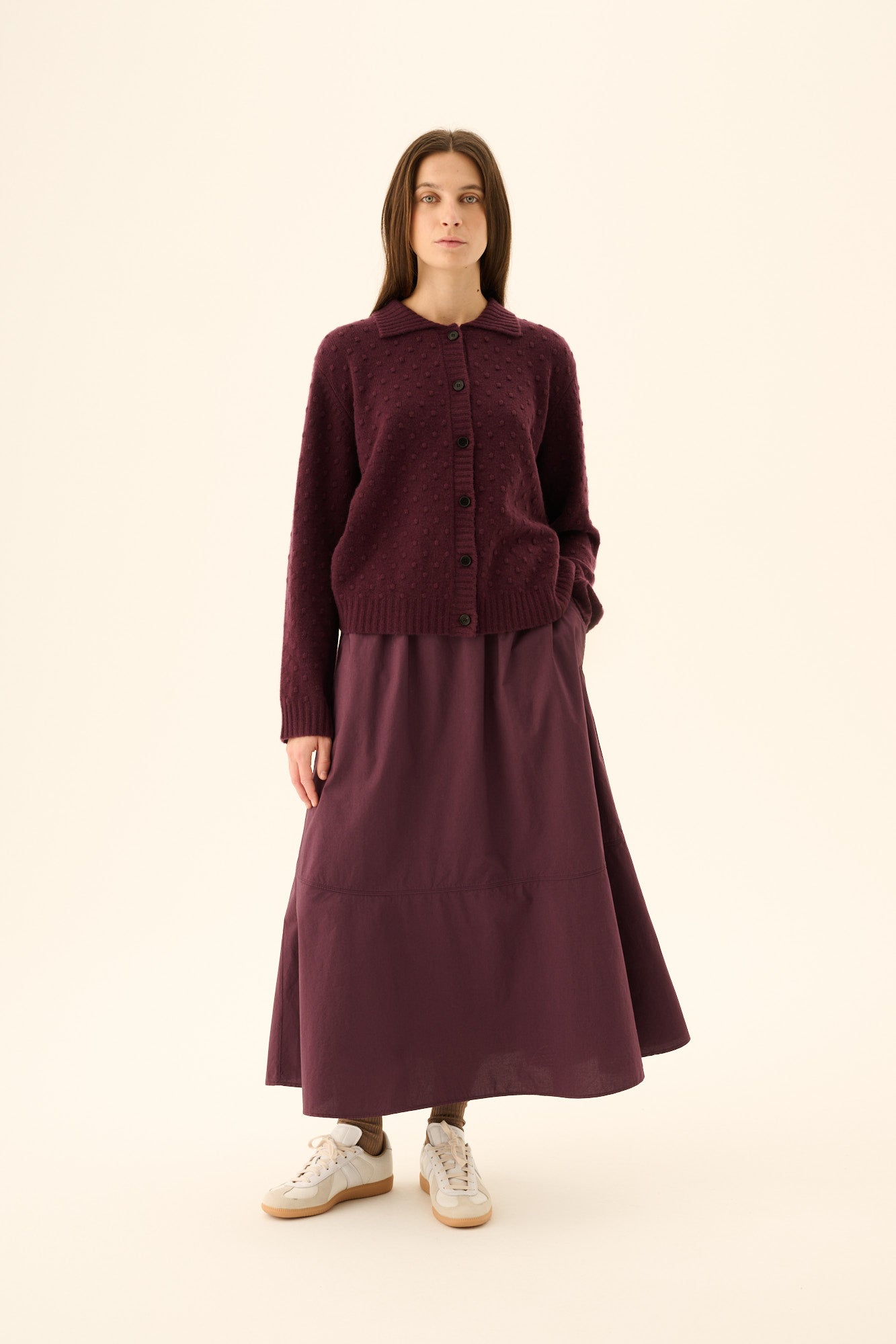 Rue de Tokyo KIAN MERINO Sweater AUBERGINE