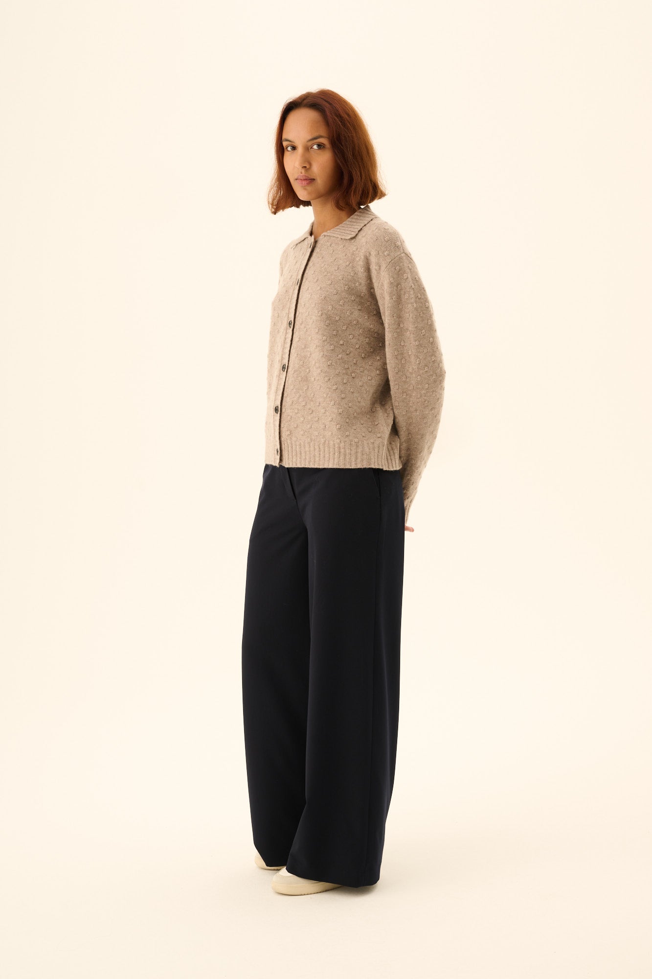 Rue de Tokyo KIAN MERINO Sweater TAUPE MELANGE