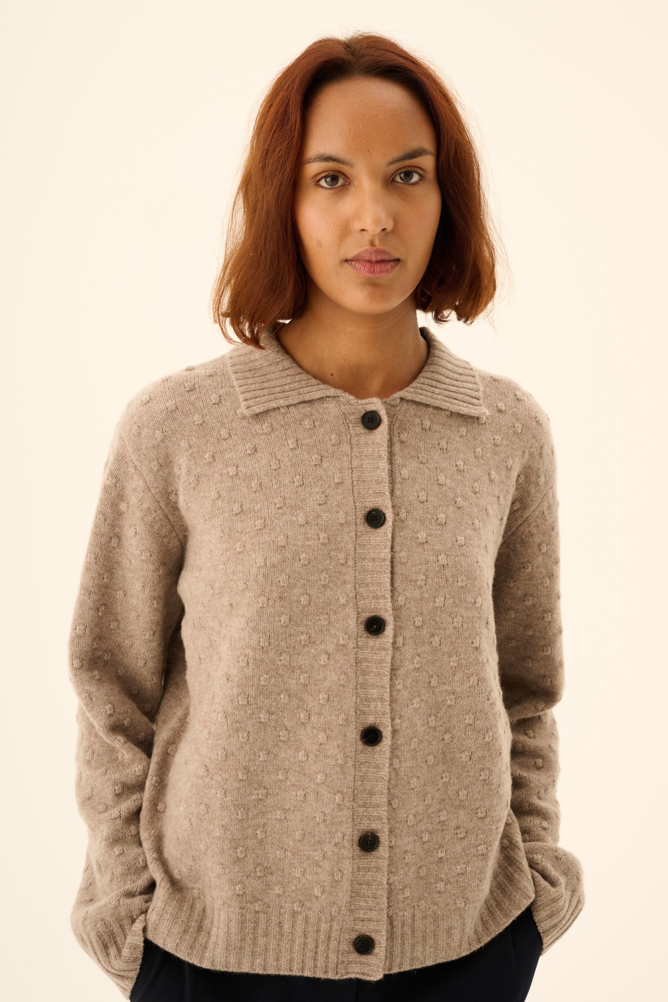 Rue de Tokyo KIAN MERINO Sweater TAUPE MELANGE