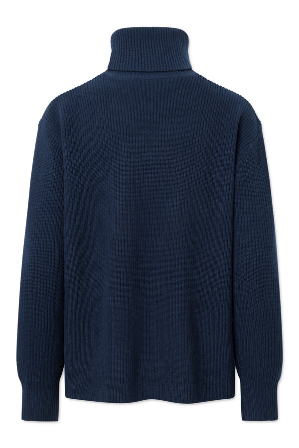 Rue de Tokyo KIRI WOOL CASHMERE BLEND SWEATER NAVY