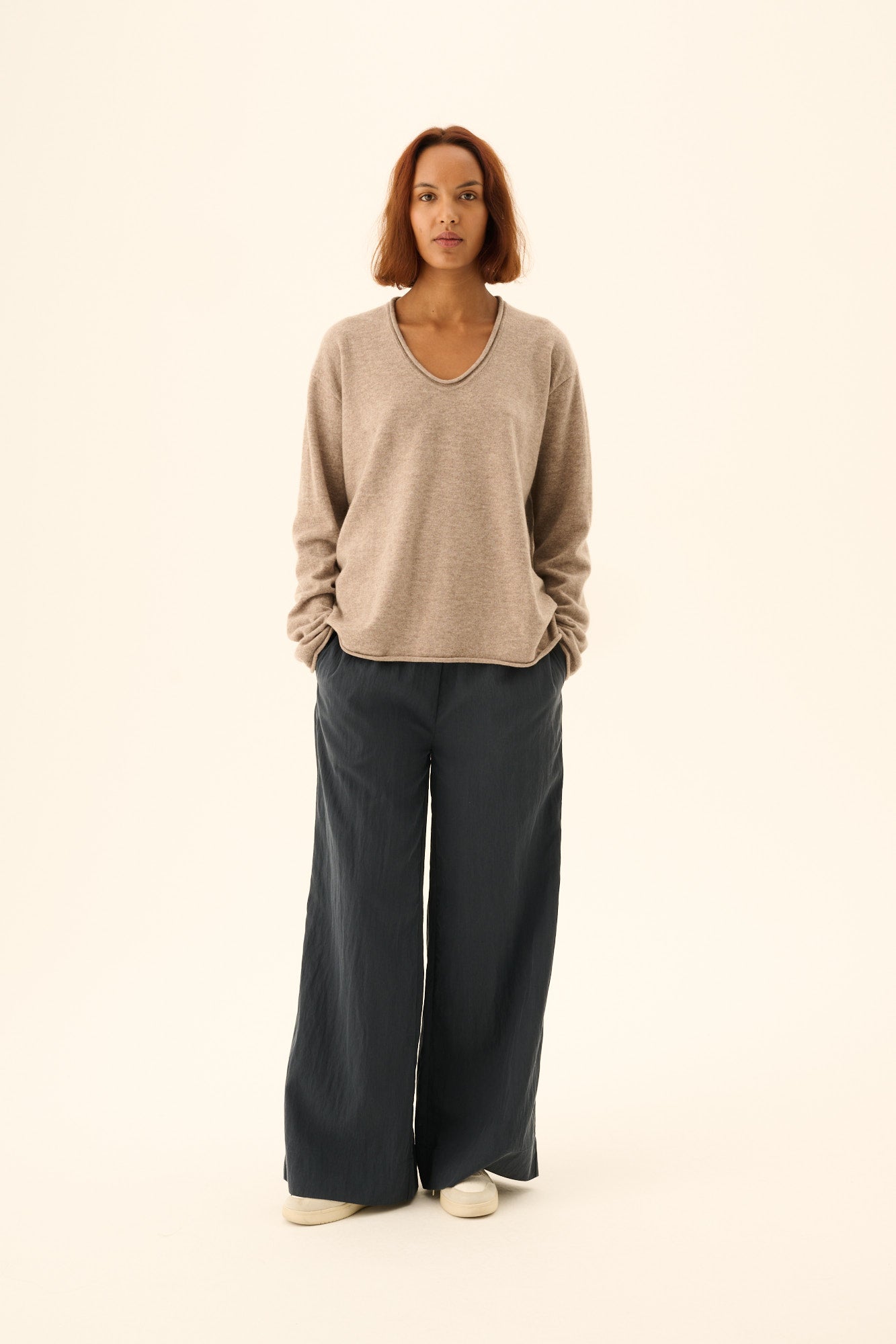 Rue de Tokyo KIRSTY MERINO Sweater TAUPE MELANGE