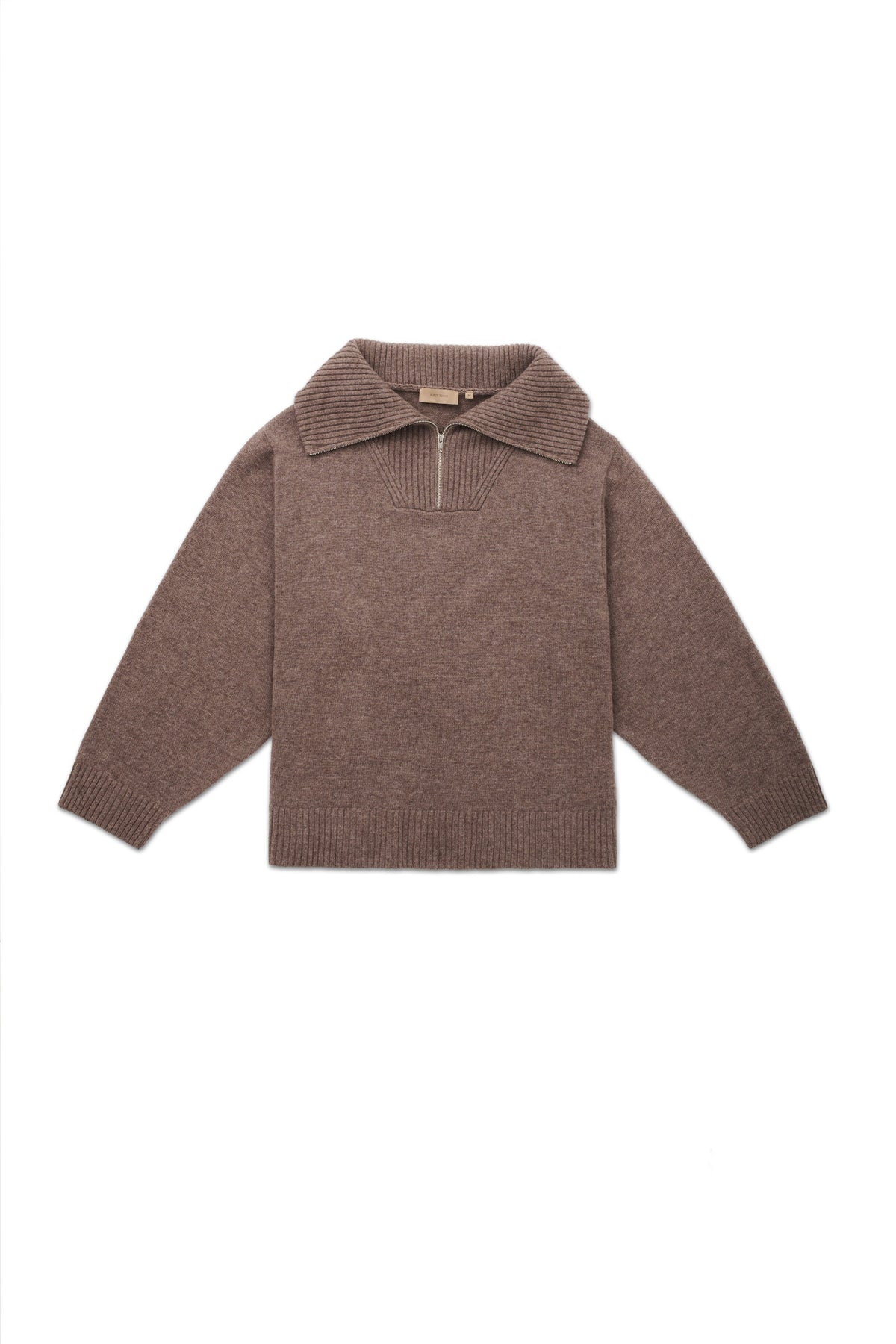 Rue de Tokyo KIR EXTRAFINE MERINO Sweater Brown Melange