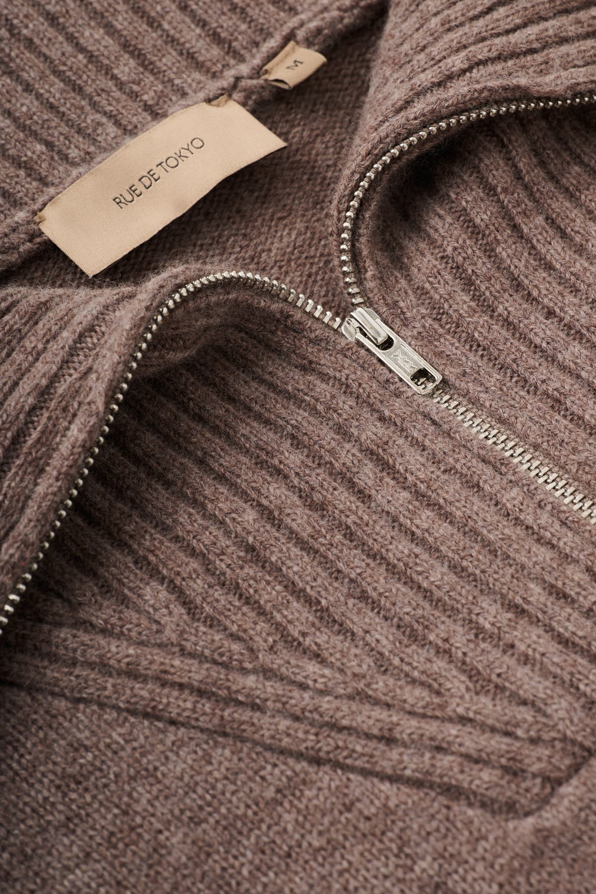 Rue de Tokyo KIR EXTRAFINE MERINO Sweater Brown Melange