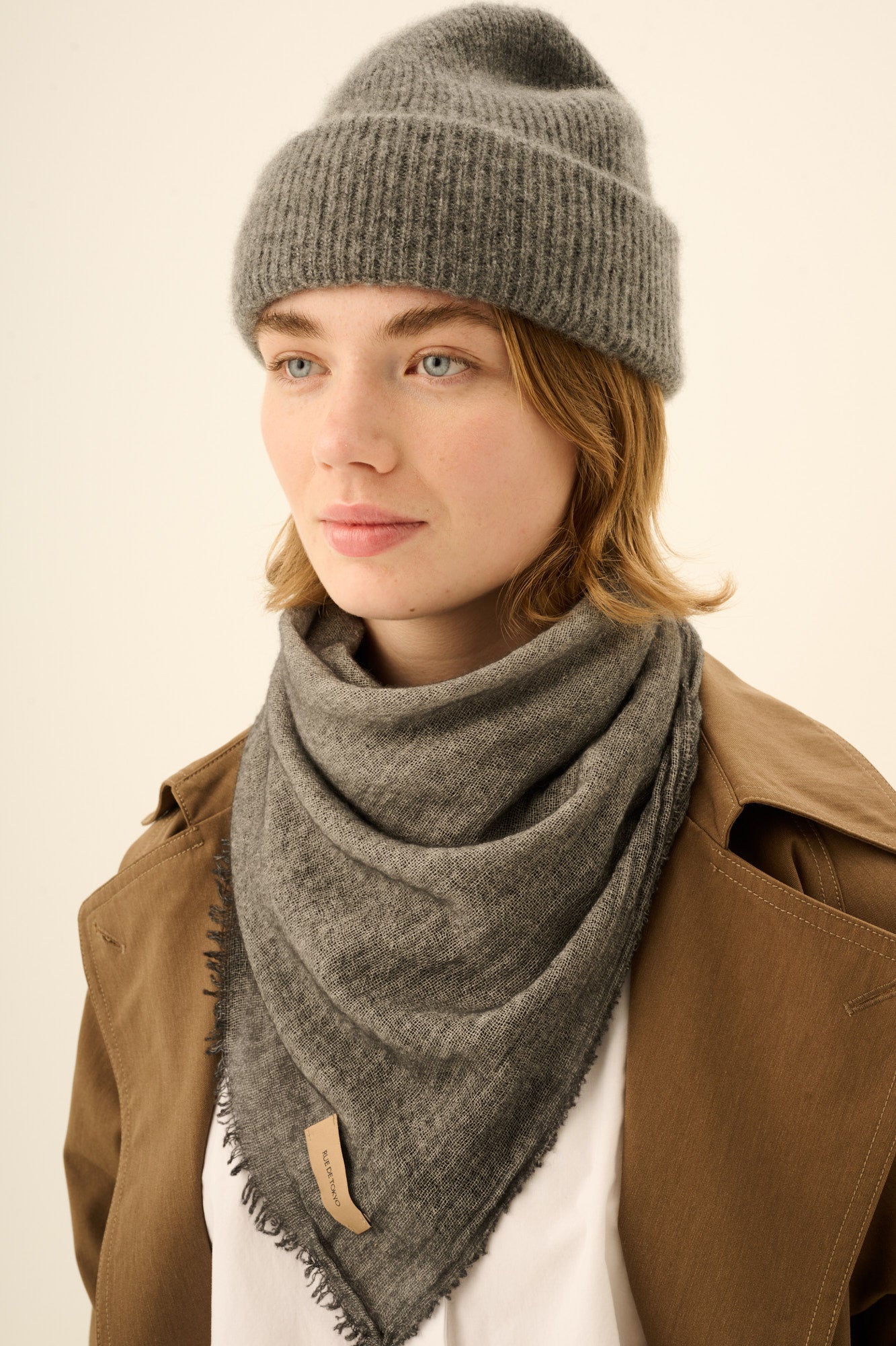 Rue de Tokyo KITTI CASHMERE SILK Hats THUNDER