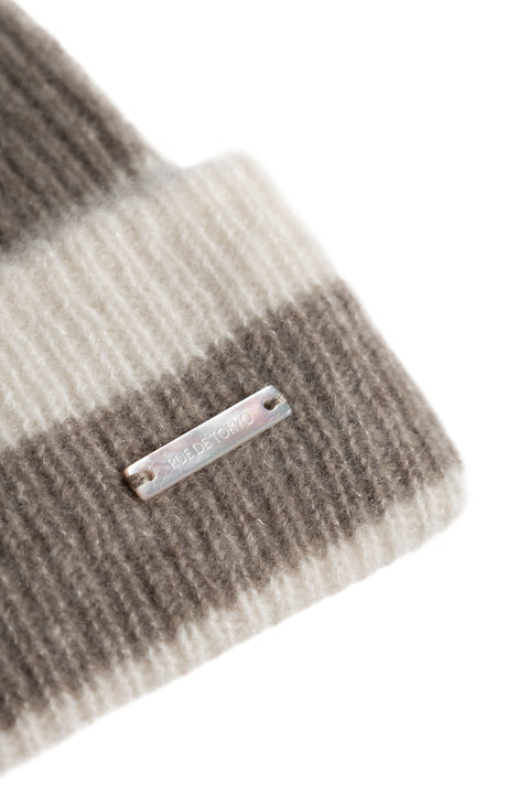 Rue de Tokyo KITTI HAT STRIPE IVORY/NOUGAT HATS IVORY/NOUGAT