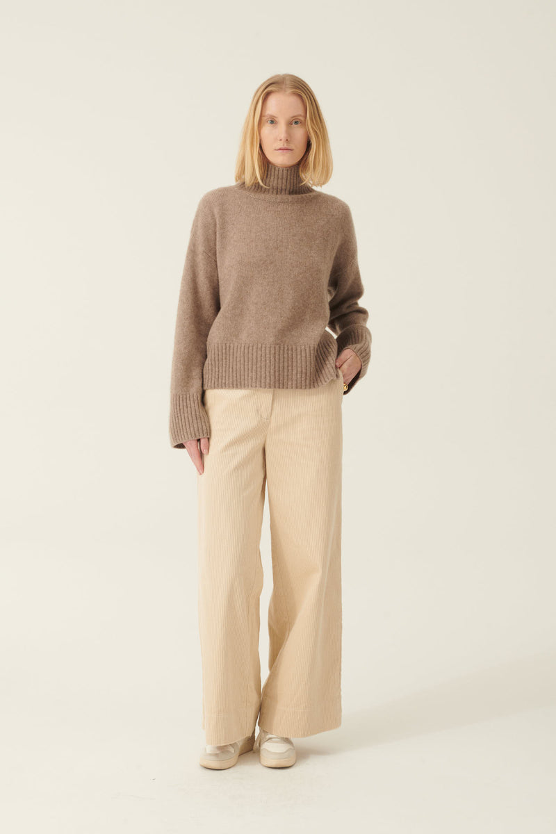 Rue de Tokyo KLARA CASHMERE SILK KNITWEAR NOUGAT