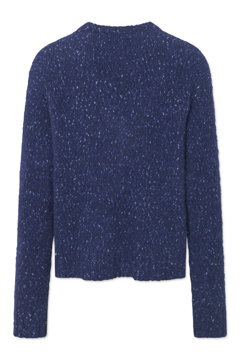 Rue de Tokyo KONRAD PUFF ALPACA KNIT SWEATER INDIGO / WHITE