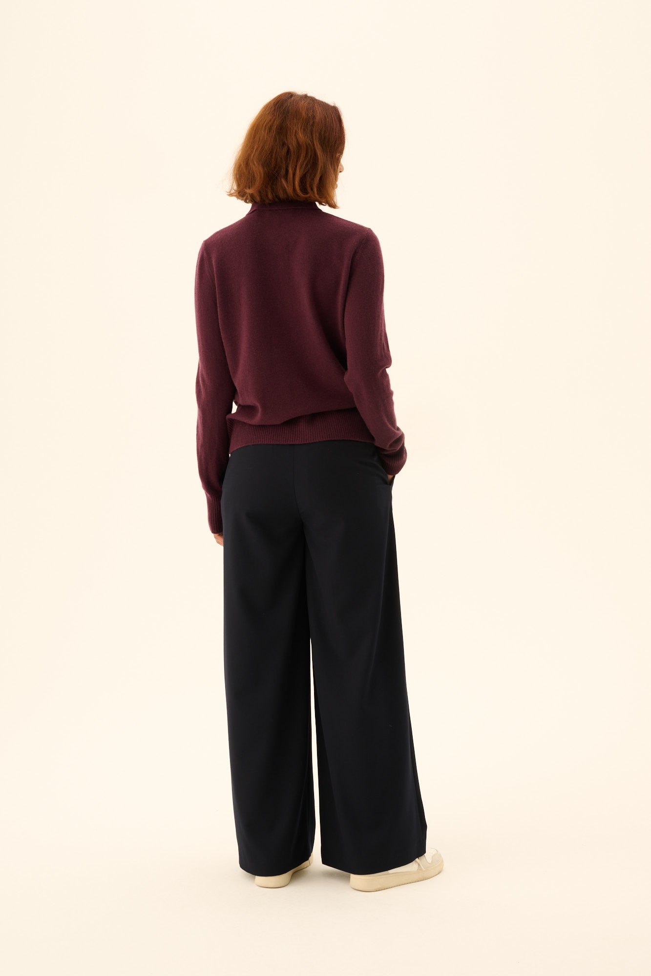 Rue de Tokyo KURA MERINO Sweater AUBERGINE