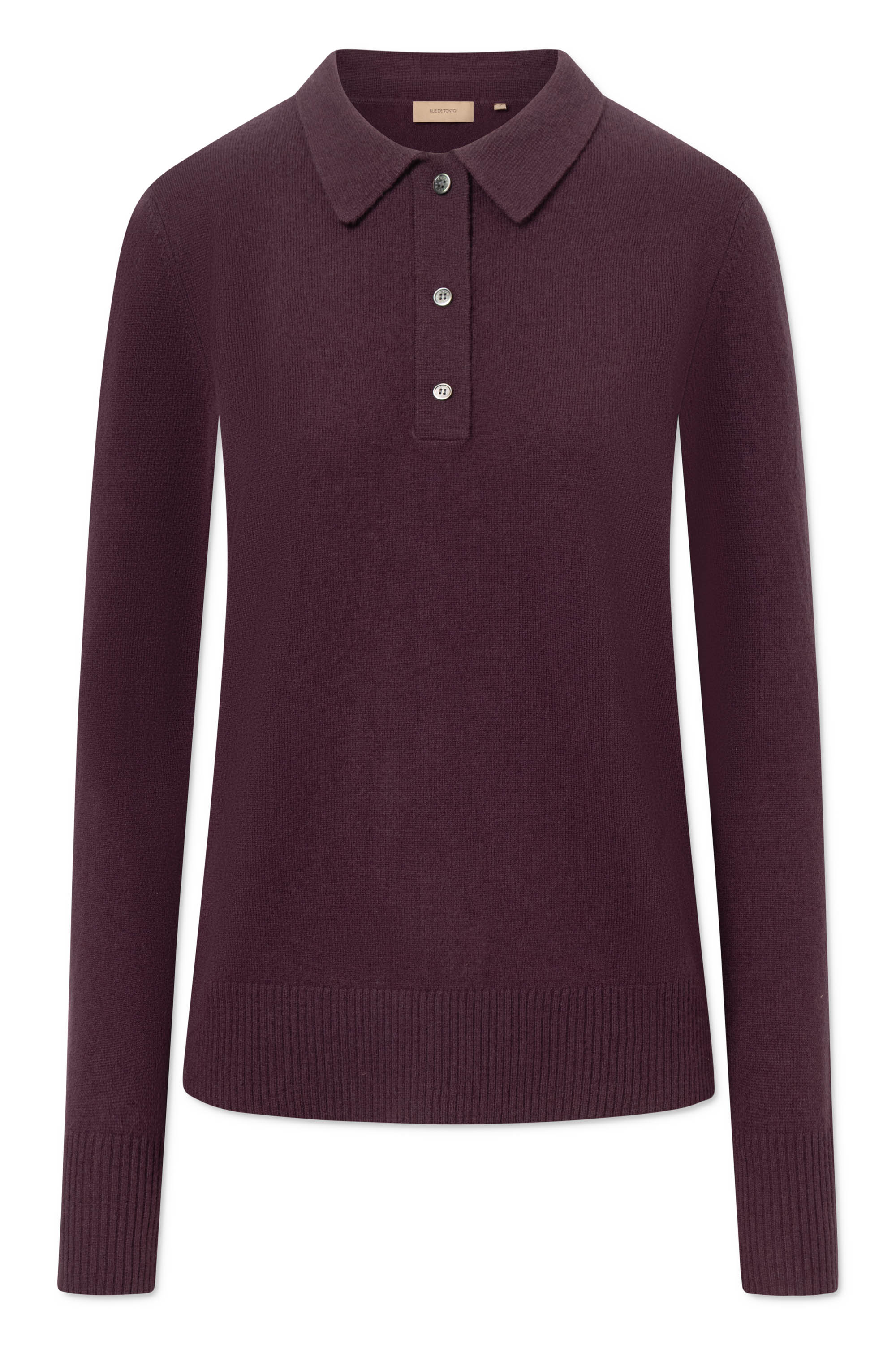 Rue de Tokyo KURA MERINO Sweater AUBERGINE