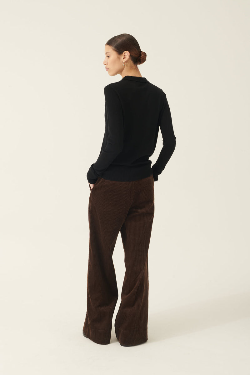 Rue de Tokyo KURA MERINO KNIT SWEATER BLACK