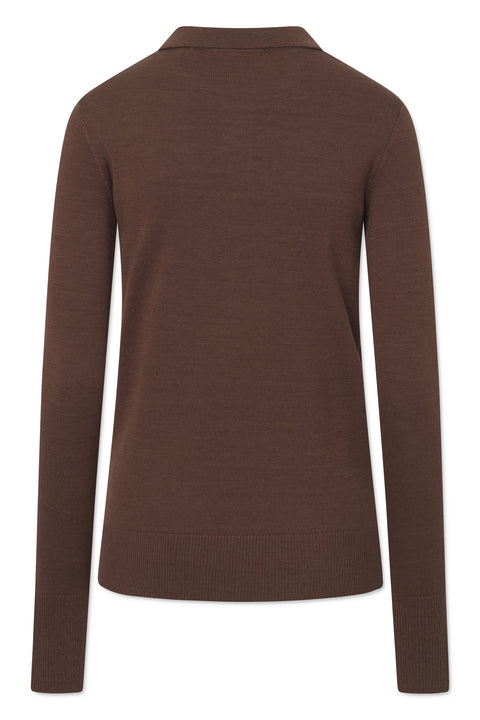 Rue de Tokyo KURA MERINO KNIT SWEATER BROWN