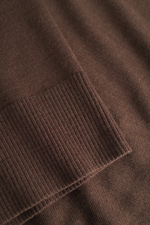 Rue de Tokyo KURA MERINO KNIT SWEATER BROWN