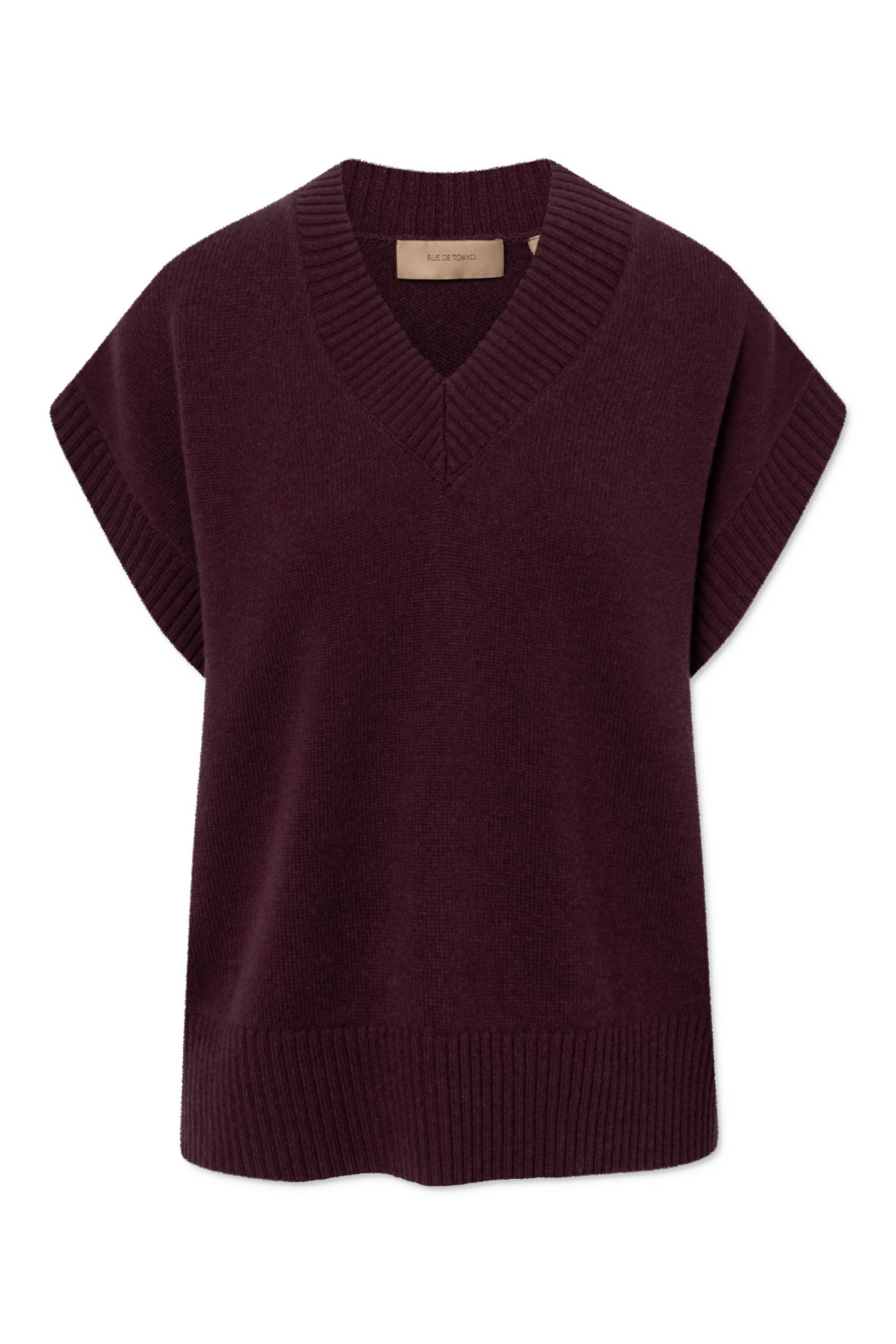 Rue de Tokyo KYRO MERINO CASHMERE BLEND Sweater AUBERGINE