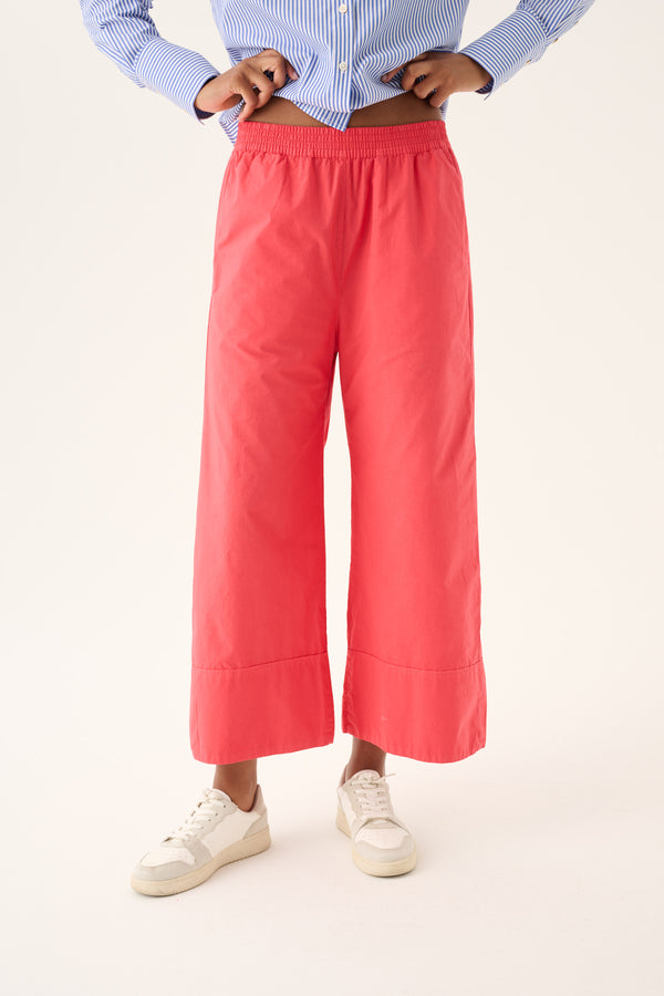 Rue de Tokyo PAGE ORGANIC GARMENT DYED POPLIN Pants BITTERSWEET RED