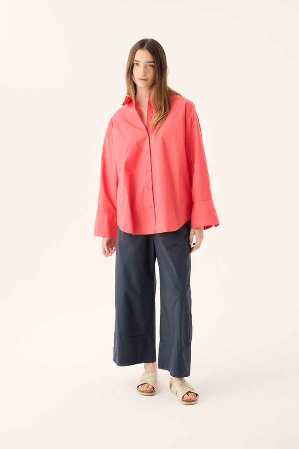Rue de Tokyo PAGE ORGANIC GARMENT DYED POPLIN Pants DARK NAVY