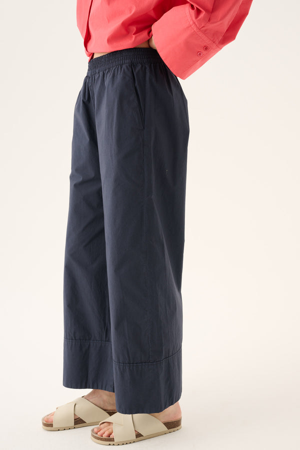 Rue de Tokyo PAGE ORGANIC GARMENT DYED POPLIN Pants DARK NAVY