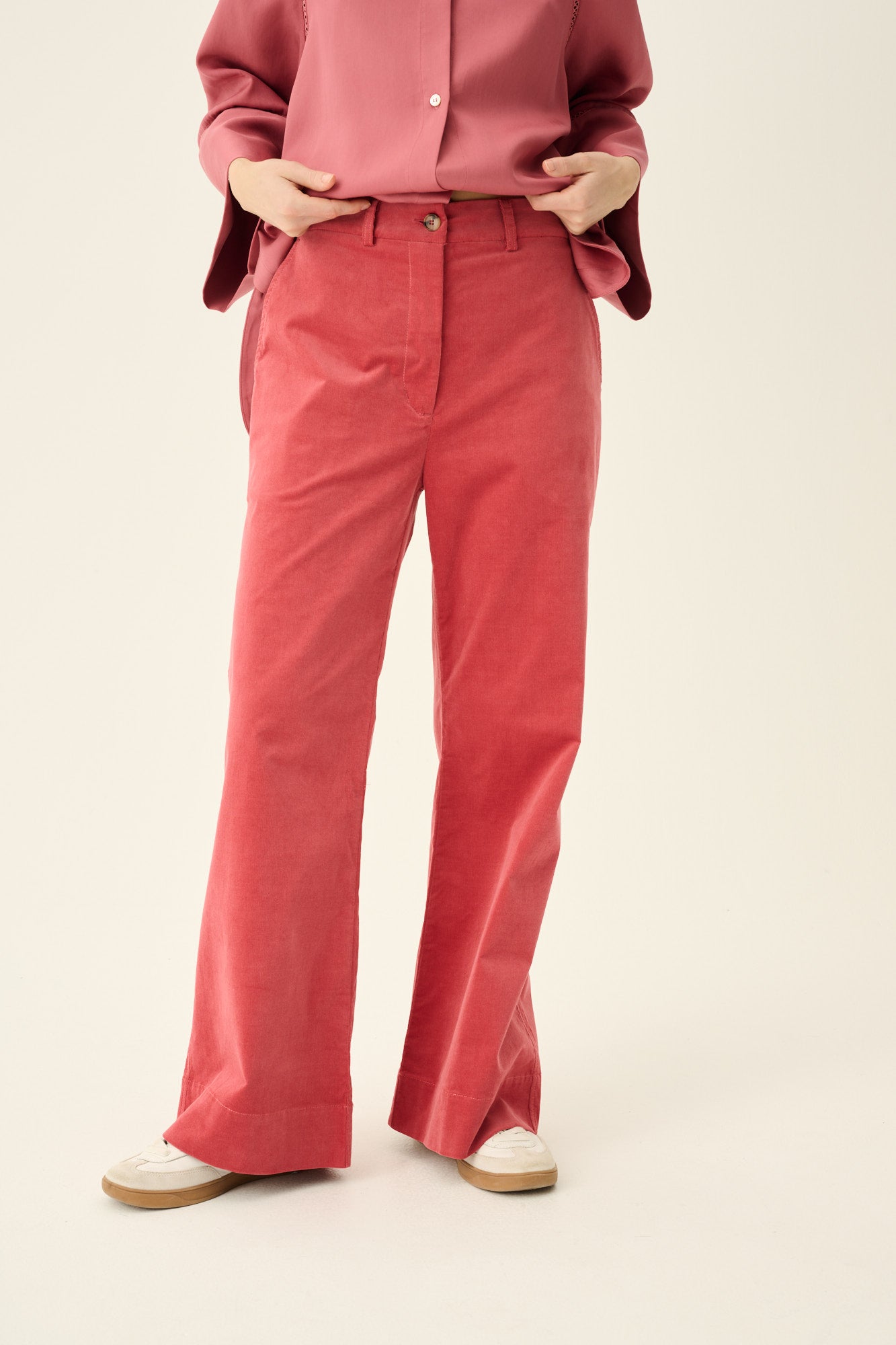 Rue de Tokyo PAGI ORGANIC BABY CORDUROY Pants RASBERRY ROSE
