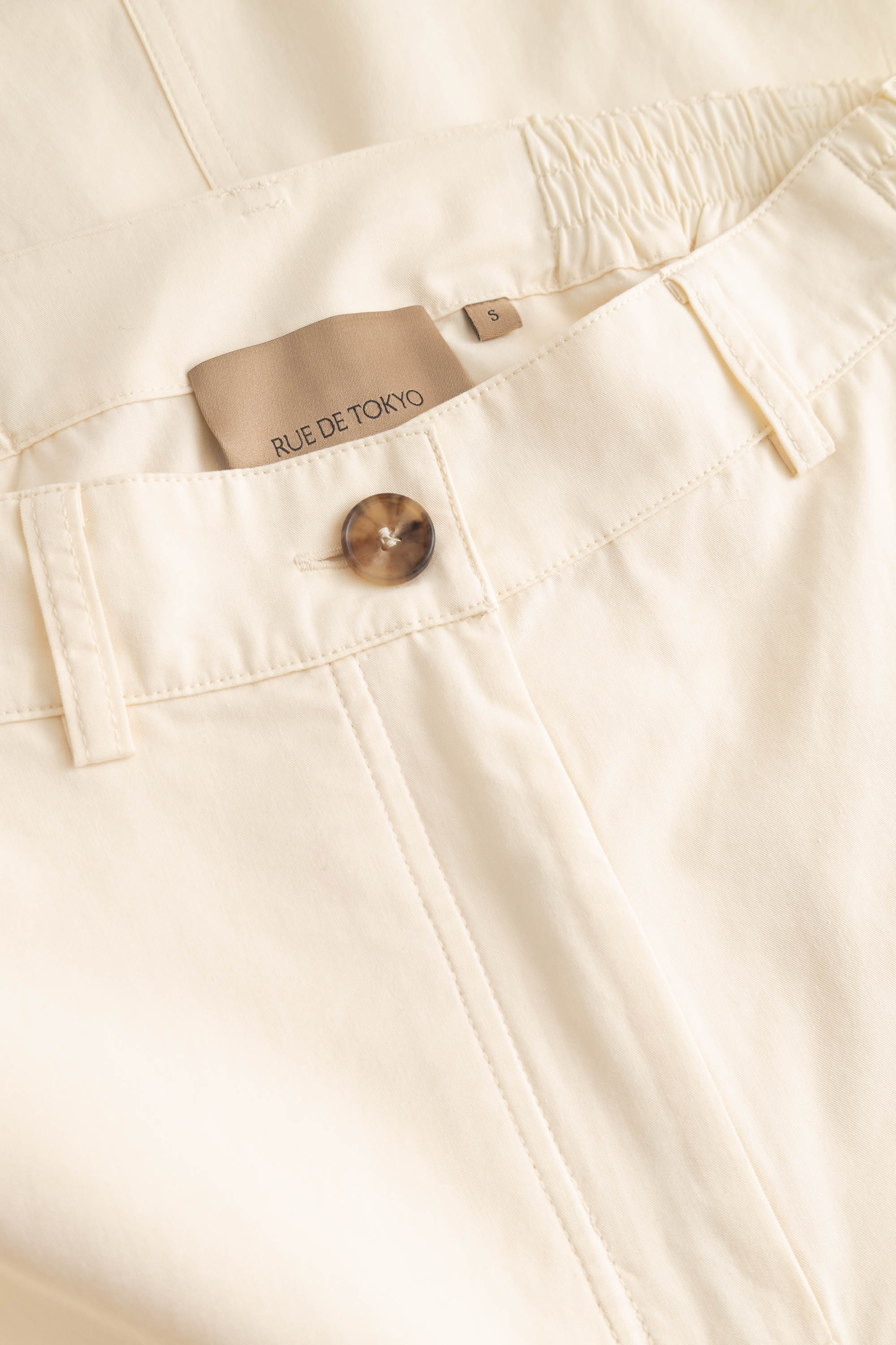 Rue de Tokyo PALILA MODAL POPLIN Skirts CREAM