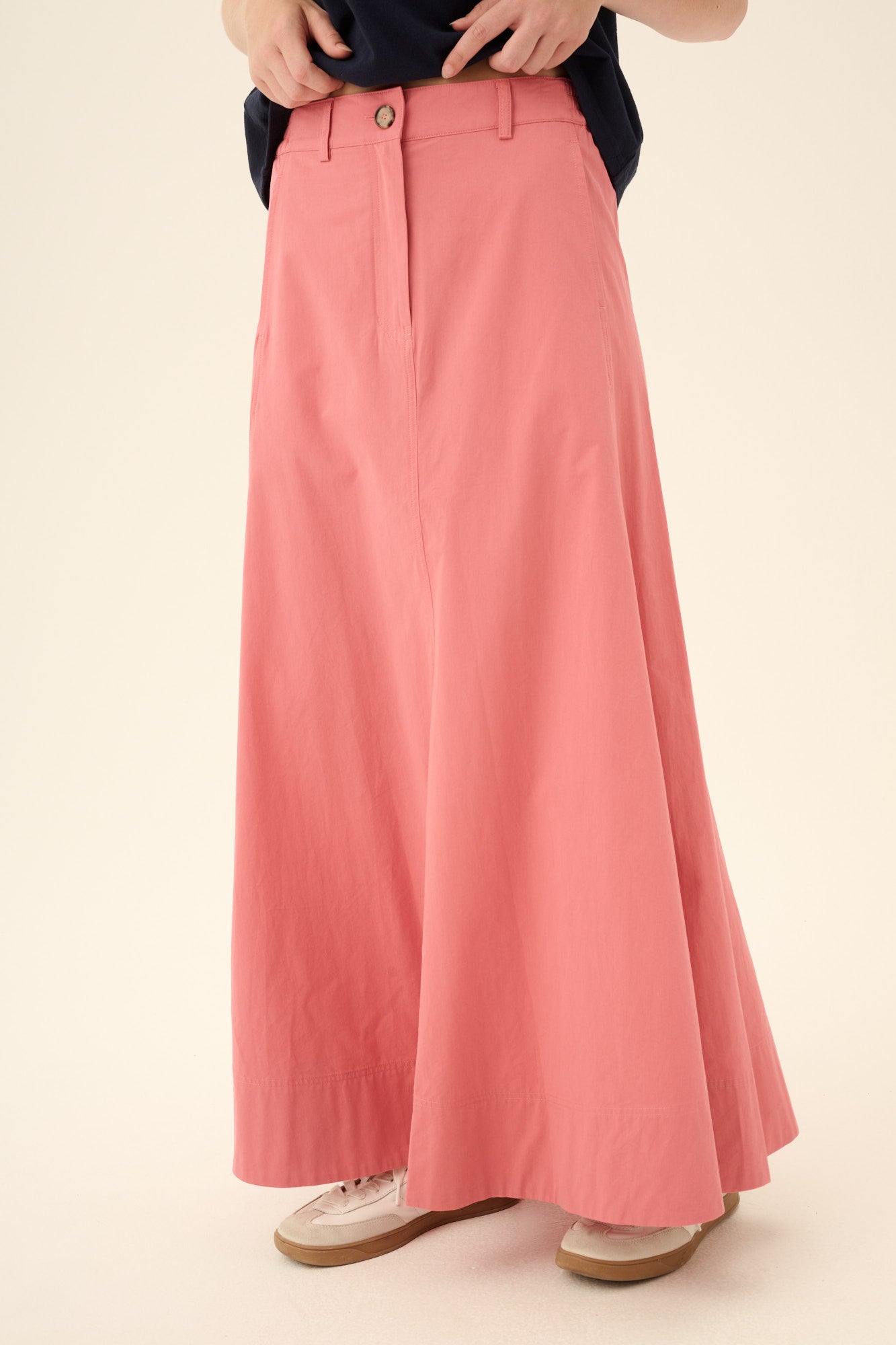 Rue de Tokyo PALILA MODAL POPLIN Skirts RASPBERRY RED