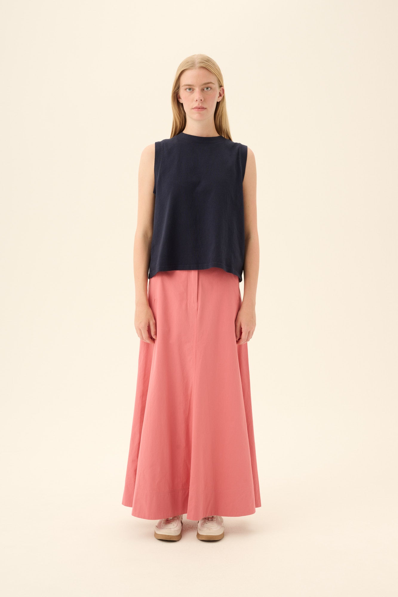 Rue de Tokyo PALILA MODAL POPLIN Skirts RASPBERRY RED