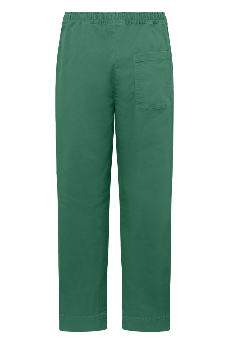 Rue de Tokyo PALLA GARMENT DYED TWILL PANTS FOREST GREEN