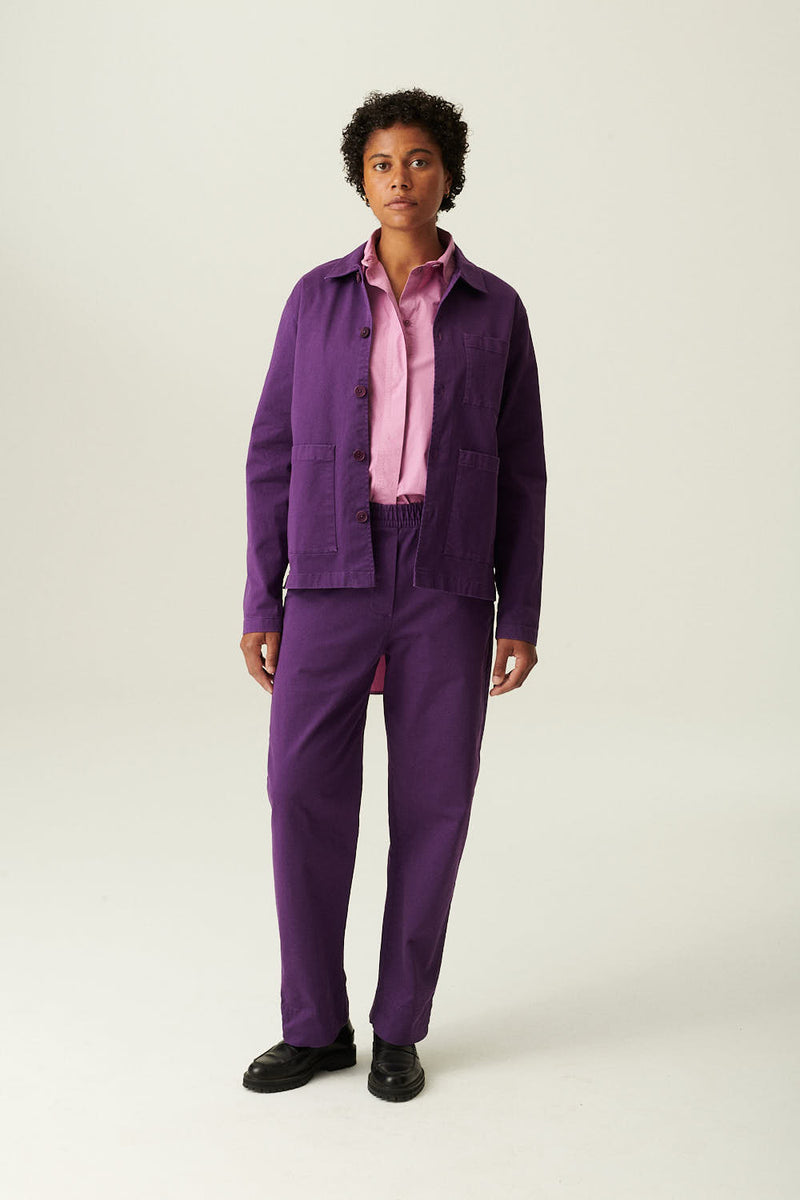 Rue de Tokyo PALLA GARMENT DYED TWILL PANTS IMPERIAL PURPLE