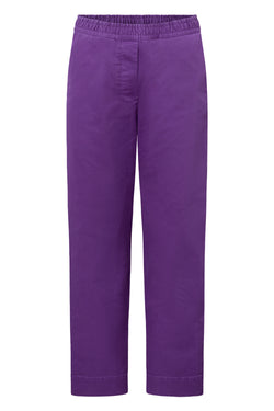 Rue de Tokyo PALLA GARMENT DYED TWILL PANTS IMPERIAL PURPLE