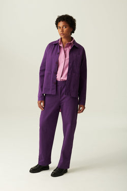 Rue de Tokyo PALLA GARMENT DYED TWILL PANTS IMPERIAL PURPLE