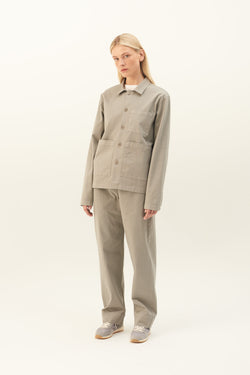 Rue de Tokyo PALLA GARMENT DYED TWILL PANTS ELEPHANT GREY