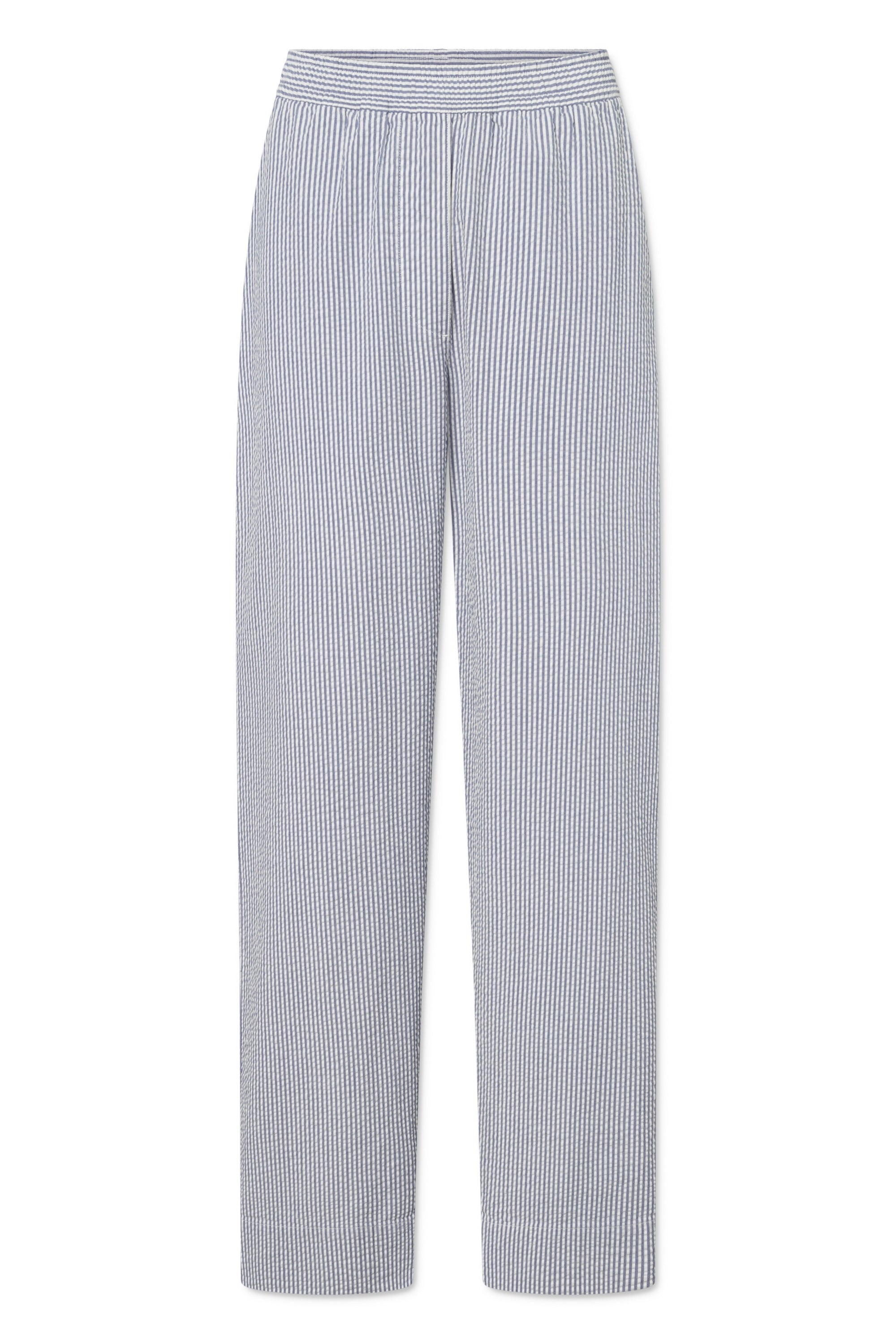 Rue de Tokyo PALLA HEAVY SEERSUCKER STRIPE Pants FADED BLUE STRIPE