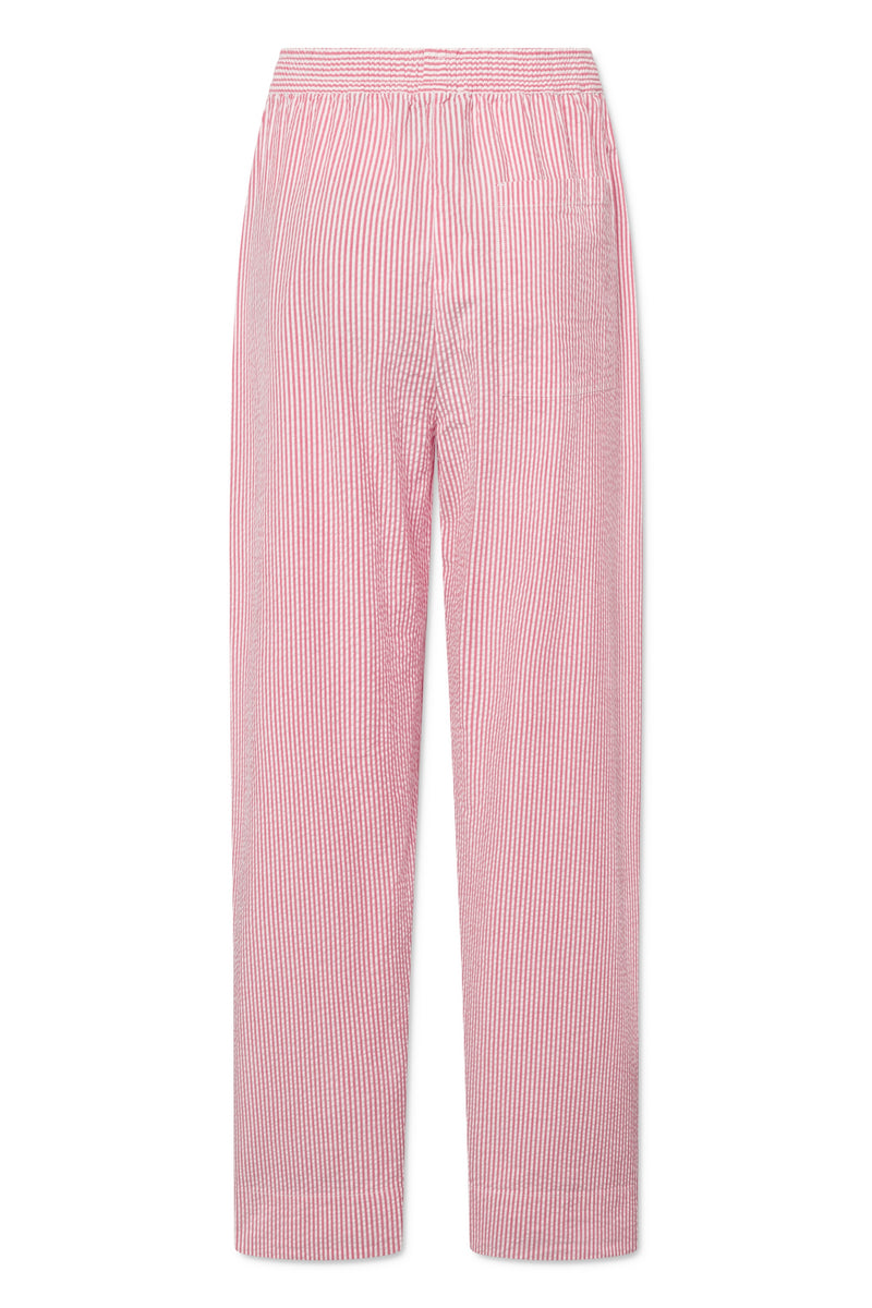 Rue de Tokyo PALLA HEAVY SEERSUCKER STRIPE Pants FADED RED STRIPE