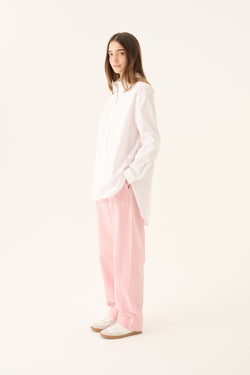 Rue de Tokyo PALLA HEAVY SEERSUCKER STRIPE Pants FADED RED STRIPE