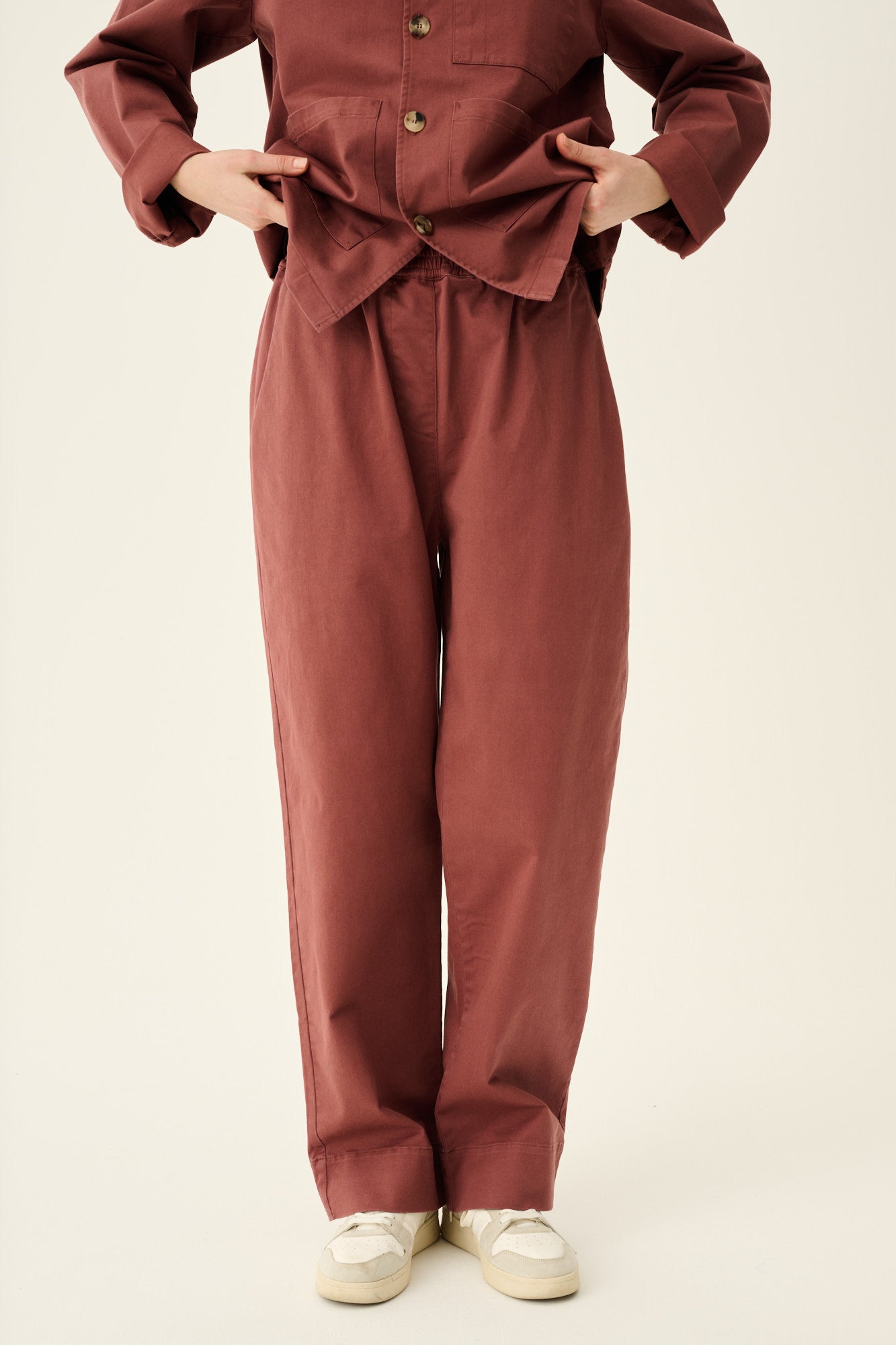 Rue de Tokyo PALLA ORGANIC TWILL Pants BERRY ROSE