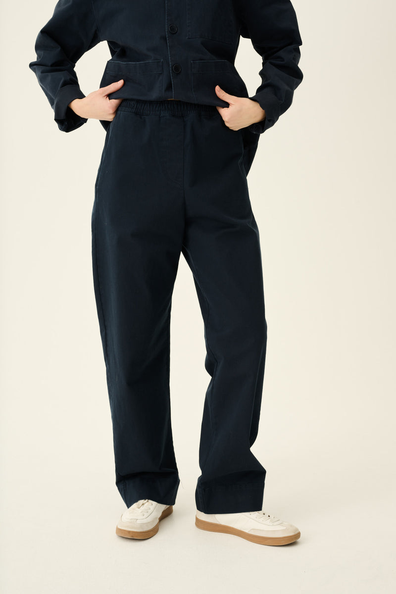 Rue de Tokyo PALLA PRE DYED TWILL PANTS DARK NAVY