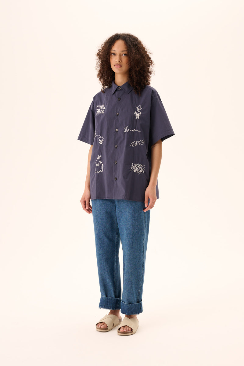 Rue de Tokyo PALLA WASHED INDIGO DENIM PANTS