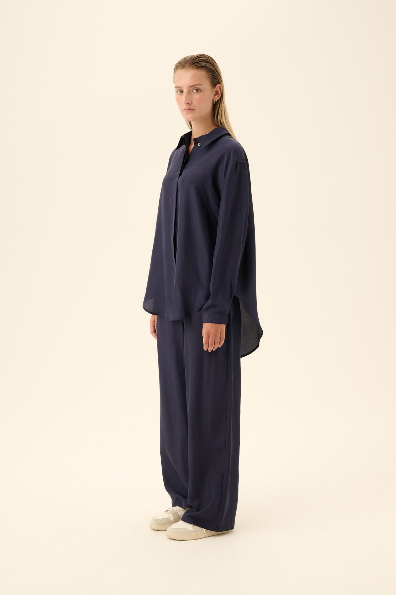Rue de Tokyo PALMA SILK Pants NAVY