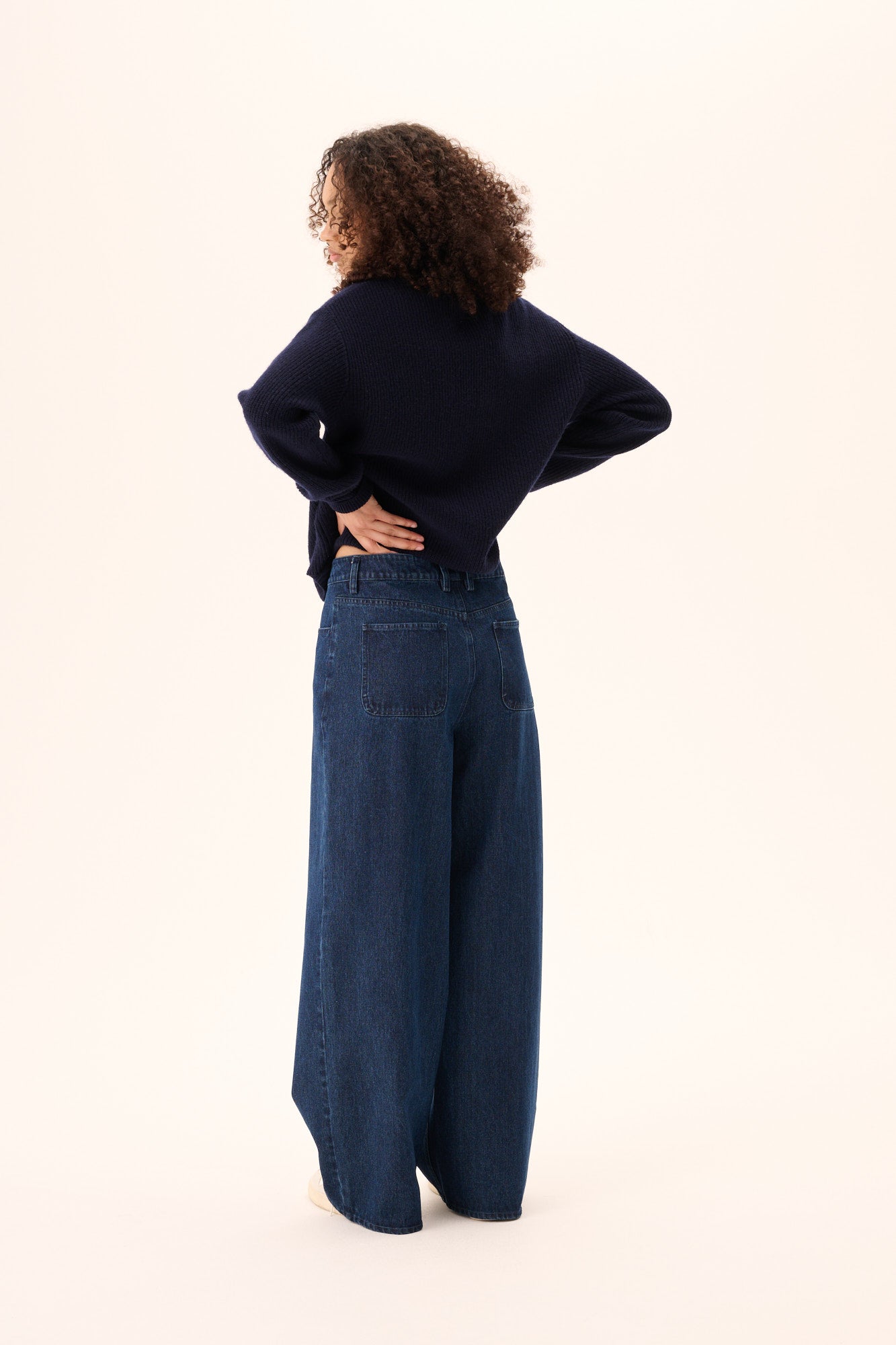 Rue de Tokyo PAMINA ORGANIC HEAVY DENIM Pants Dark Denim