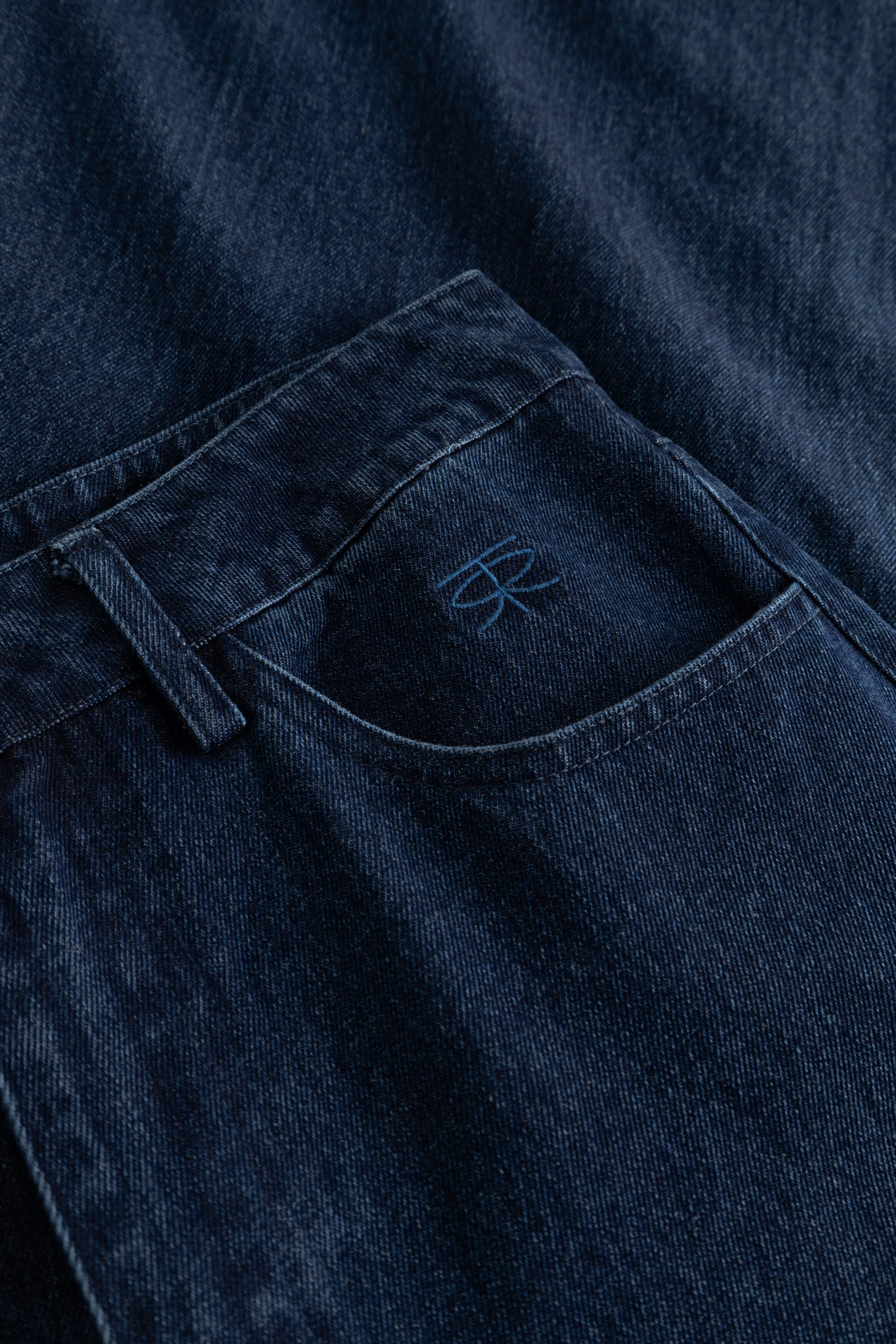 Rue de Tokyo PAMINA ORGANIC HEAVY DENIM Pants Dark Denim