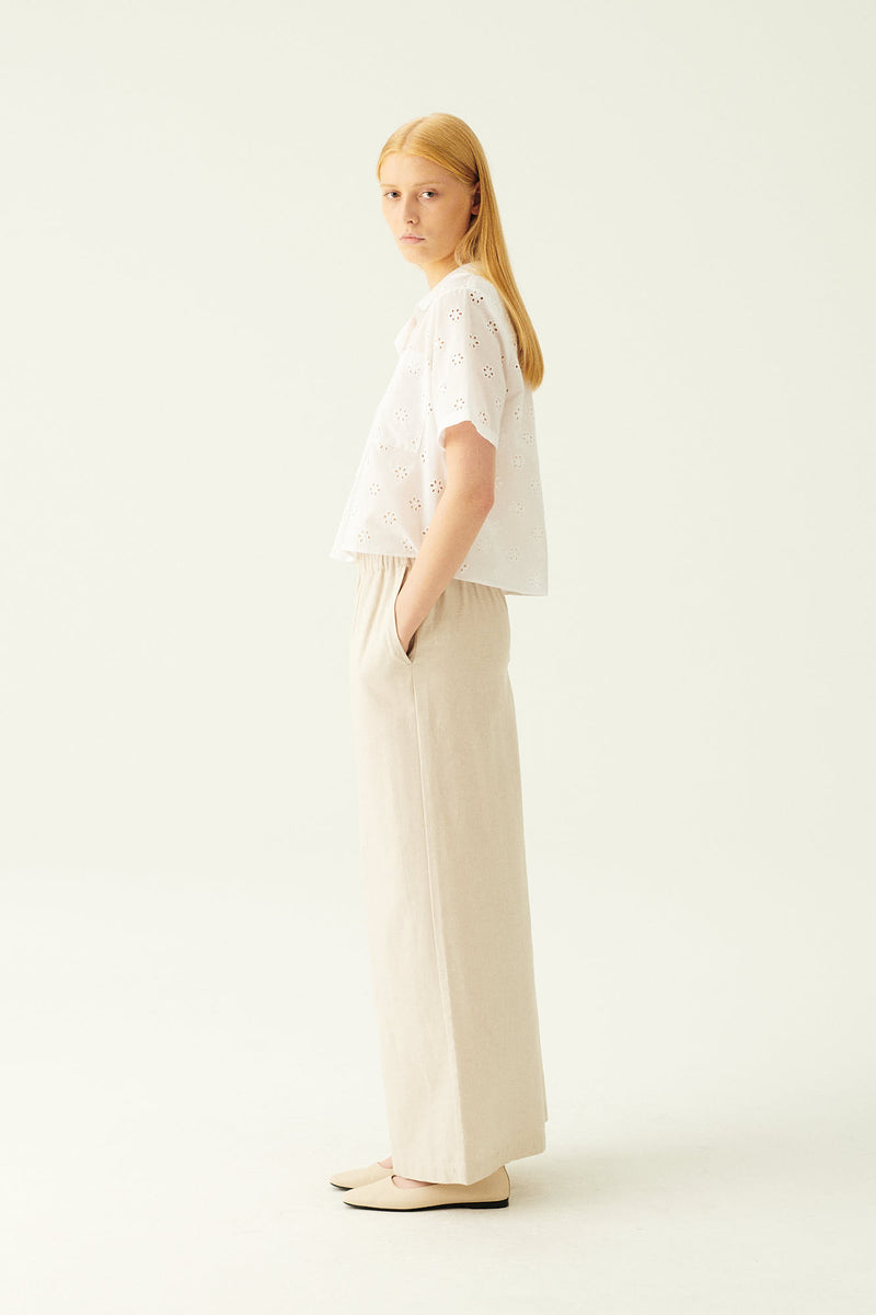 Rue de Tokyo PANDORA LINEN TWILL PANTS SAND