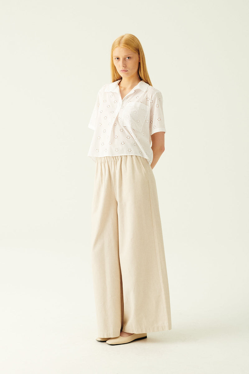 Rue de Tokyo PANDORA LINEN TWILL PANTS SAND