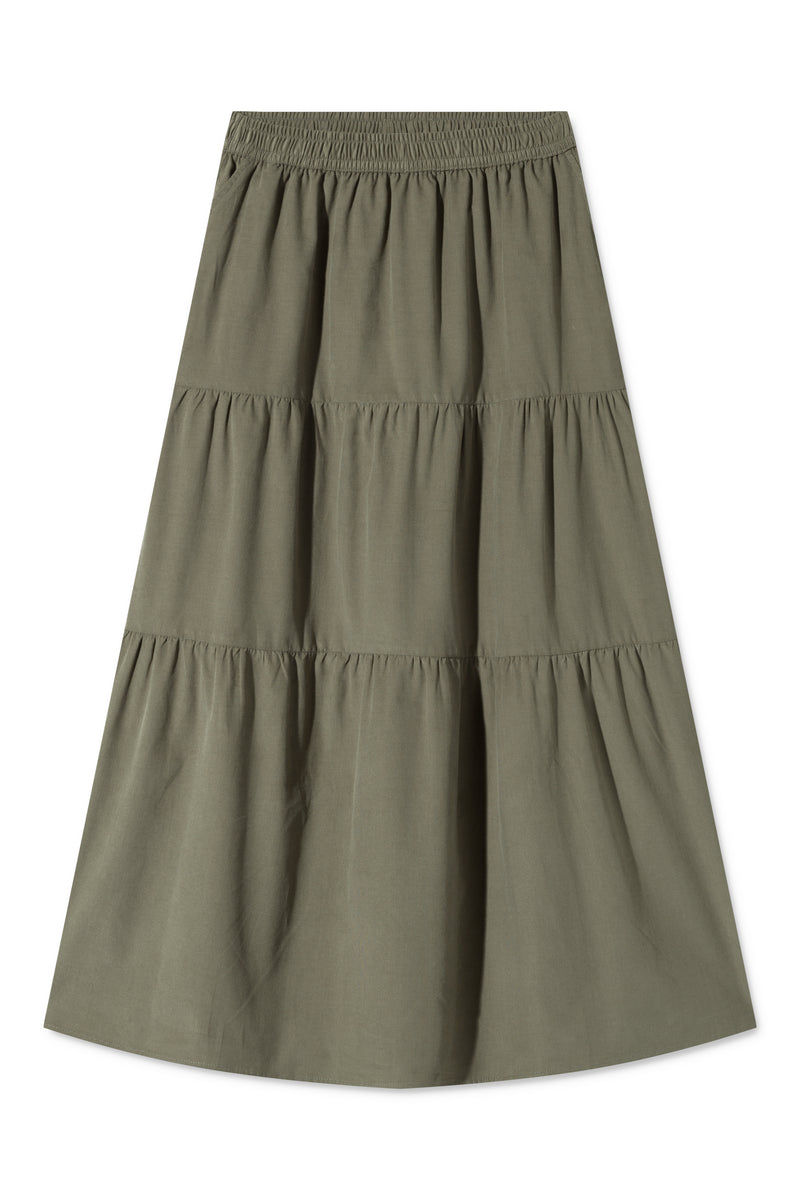 Rue de Tokyo PAPRIKA SKIRT BABY CORDUROY SKIRTS OLIVE