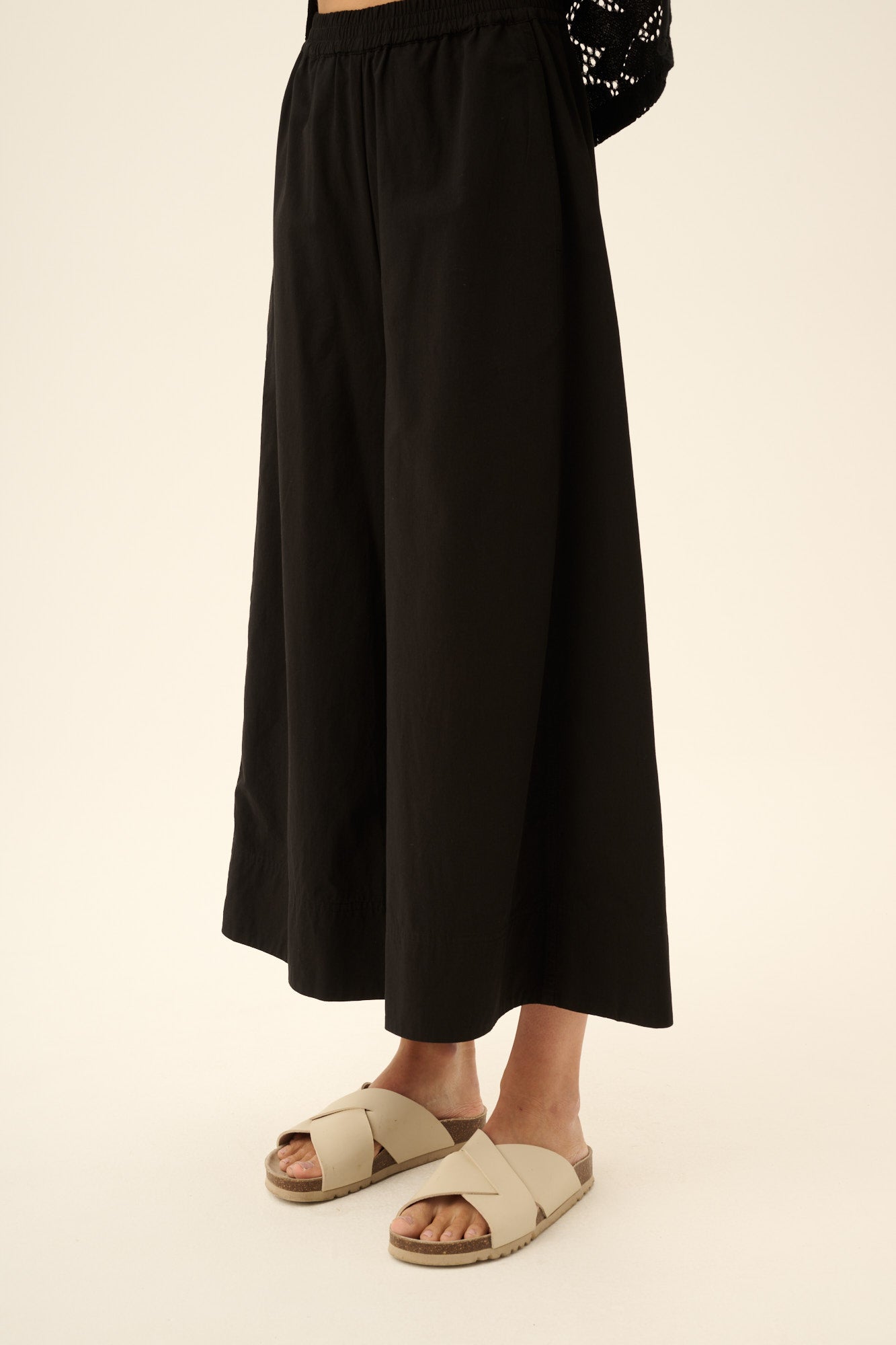 Rue de Tokyo PARMIDA MODAL POPLIN Pants BLACK