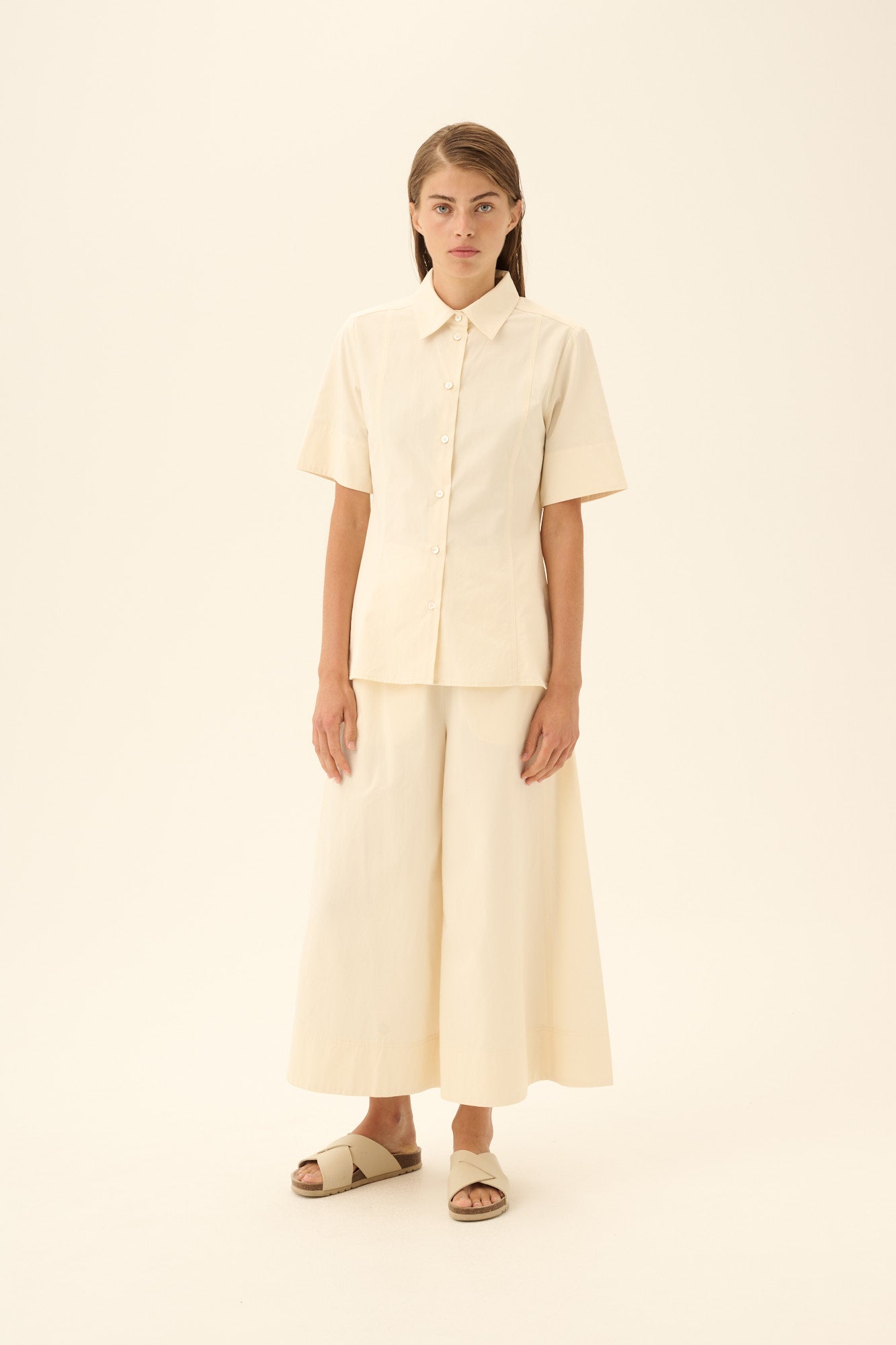 Rue de Tokyo PARMIDA MODAL POPLIN Pants CREAM