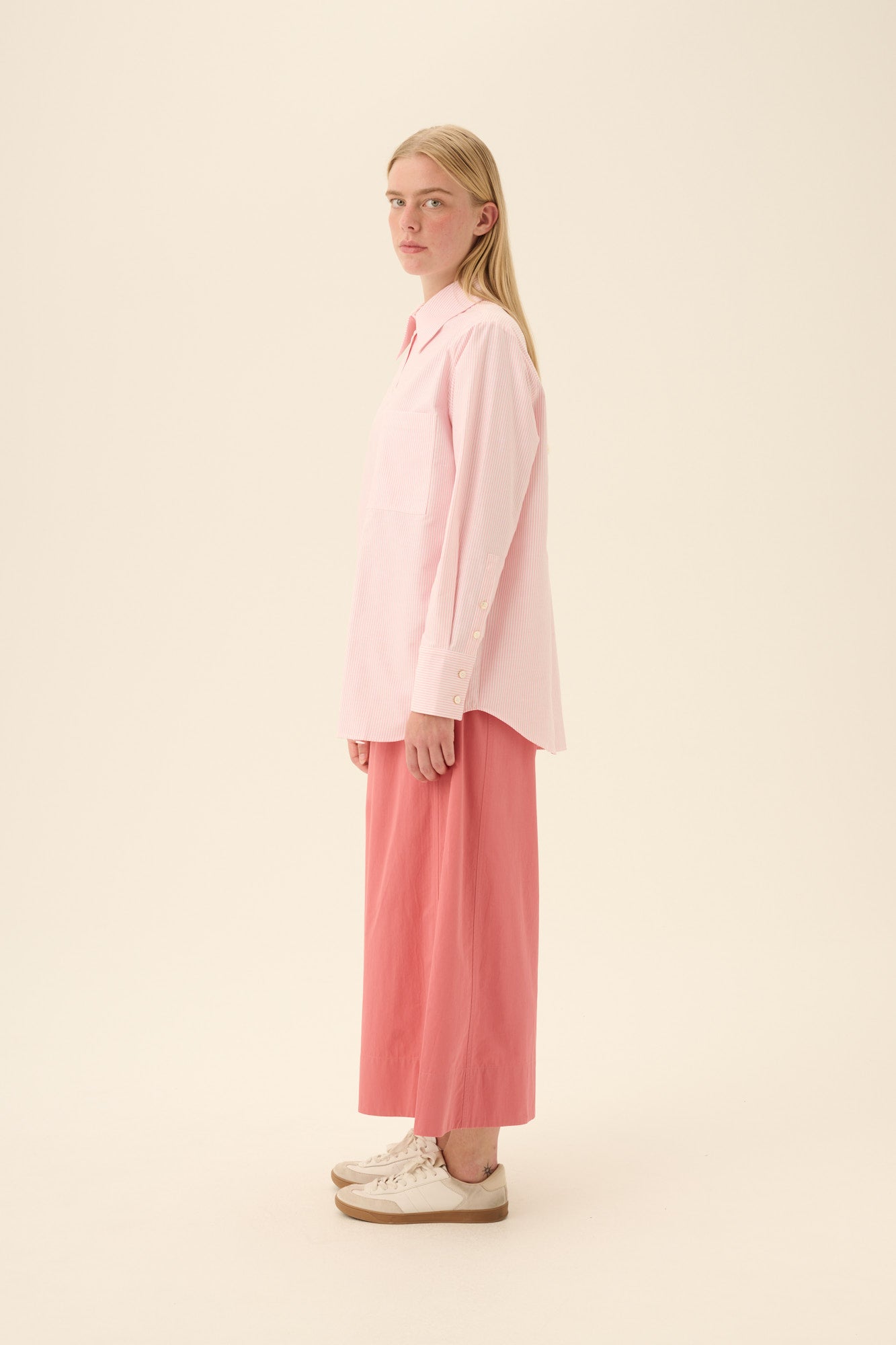 Rue de Tokyo PARMIDA MODAL POPLIN Pants RASPBERRY RED