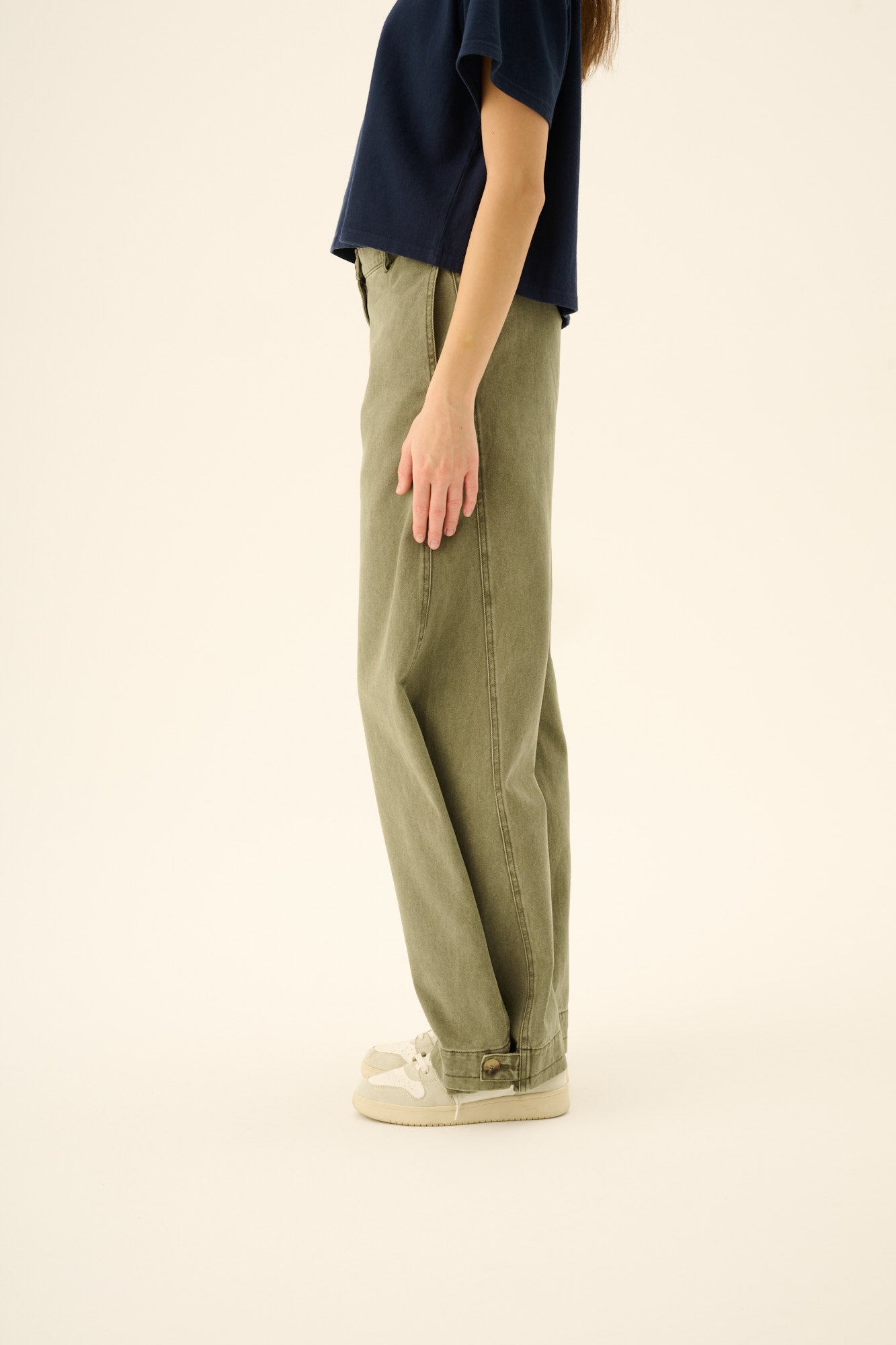 Rue de Tokyo PATSY FADED TWILL Pants SAGE GREEN