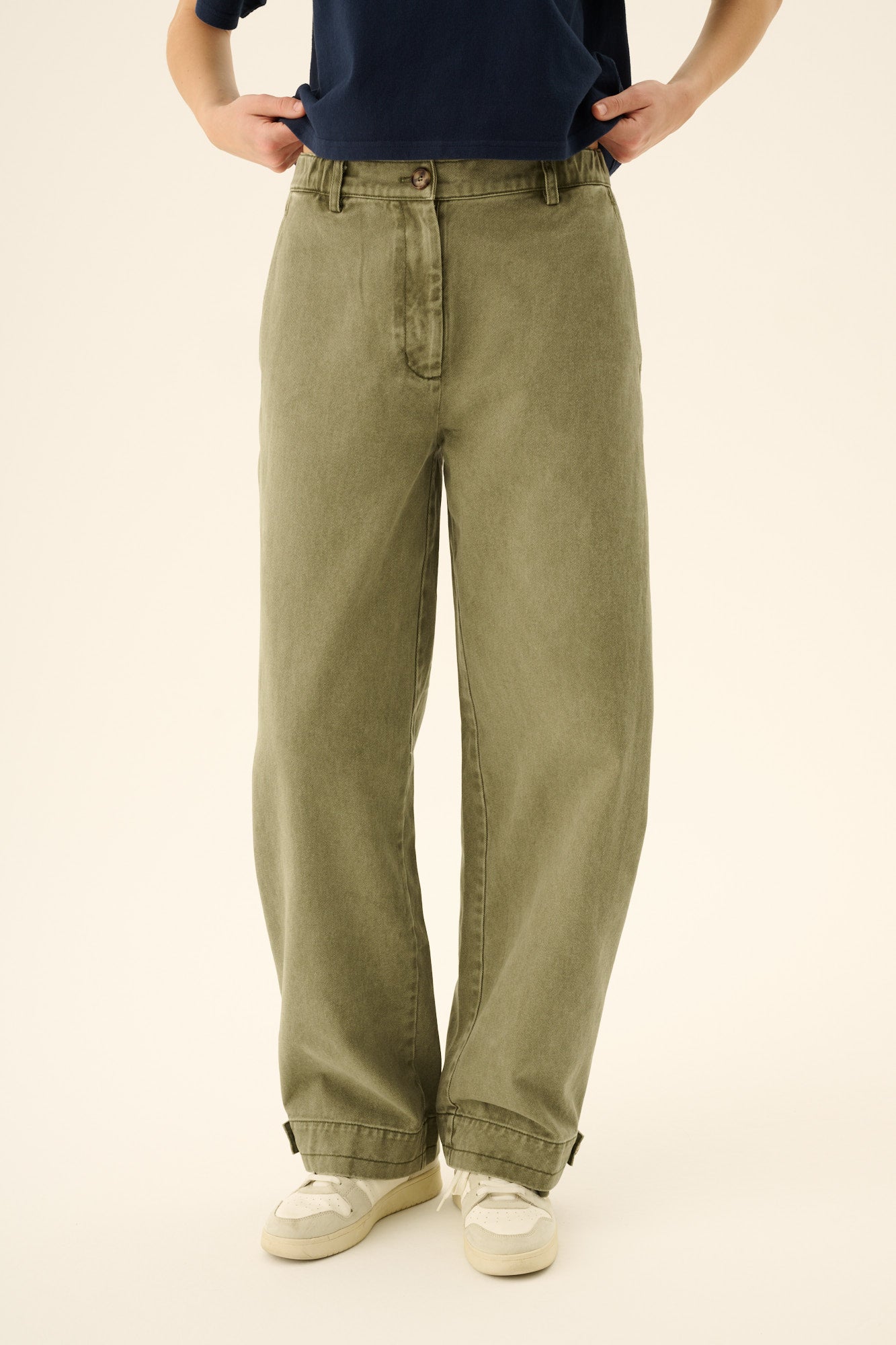 Rue de Tokyo PATSY FADED TWILL Pants SAGE GREEN