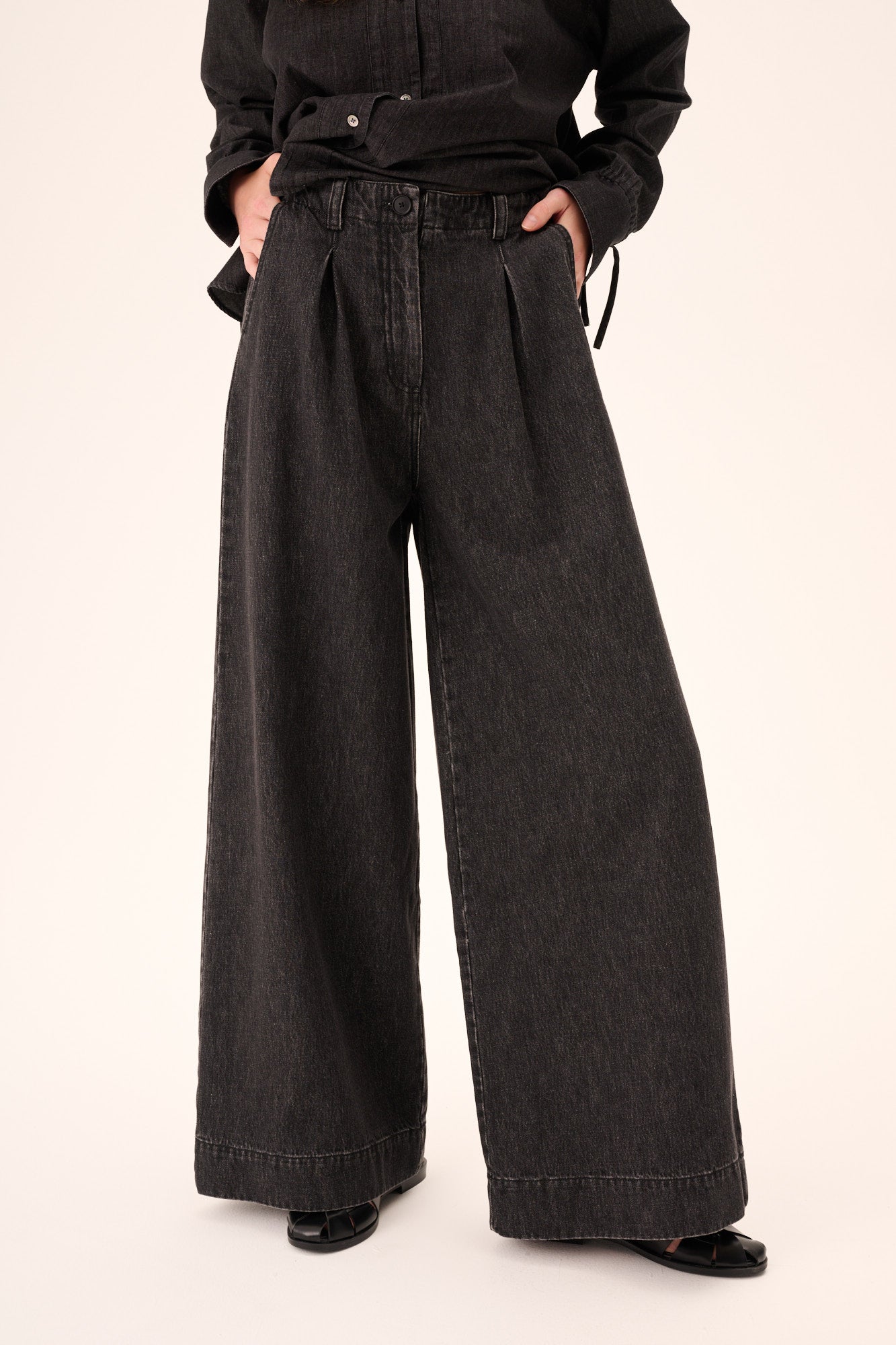 Rue de Tokyo PATTY DENIM Pants BLACK