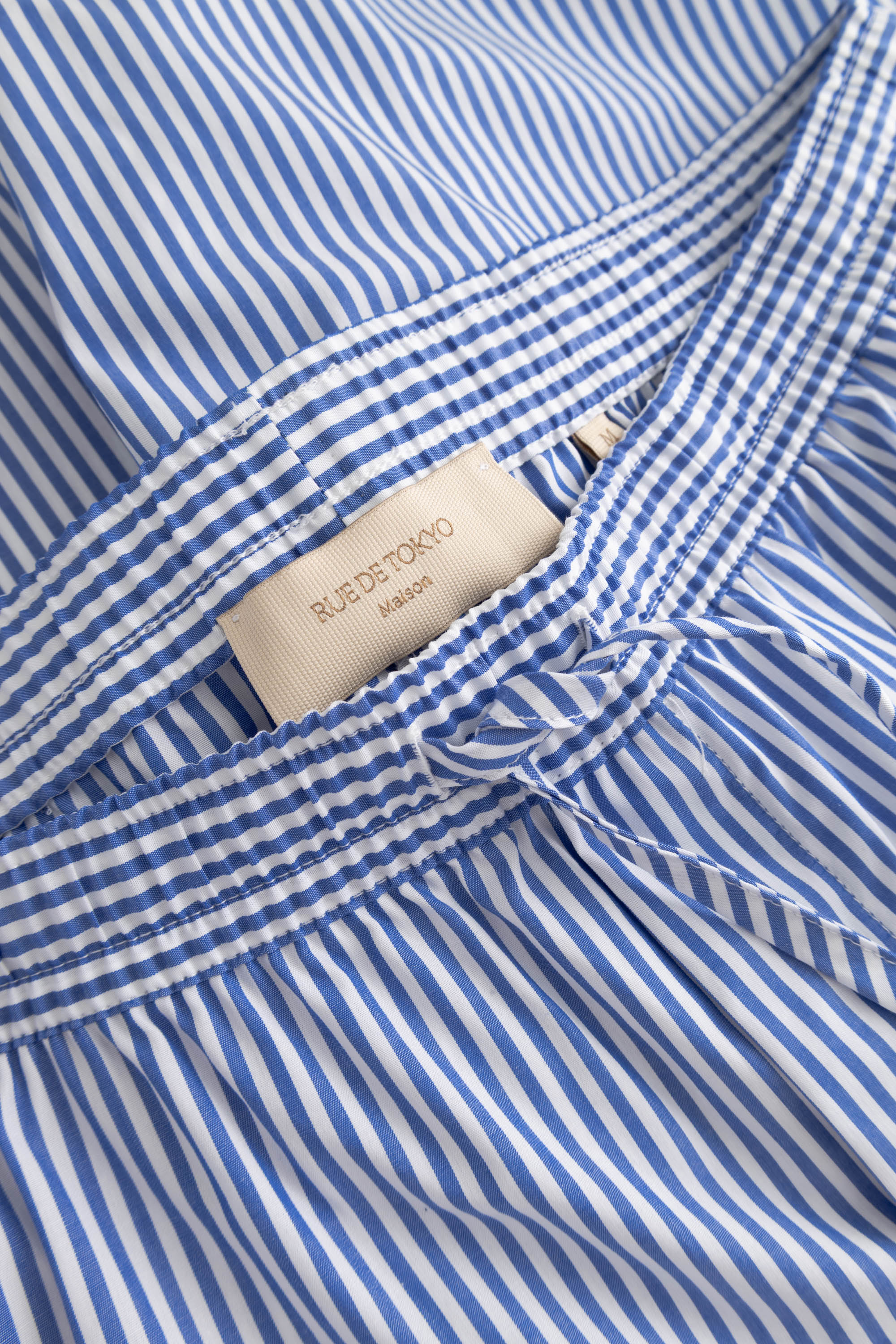 Rue de Tokyo PAWLO-MAISON MULTI-STRIPE Shorts STRONG BLUE