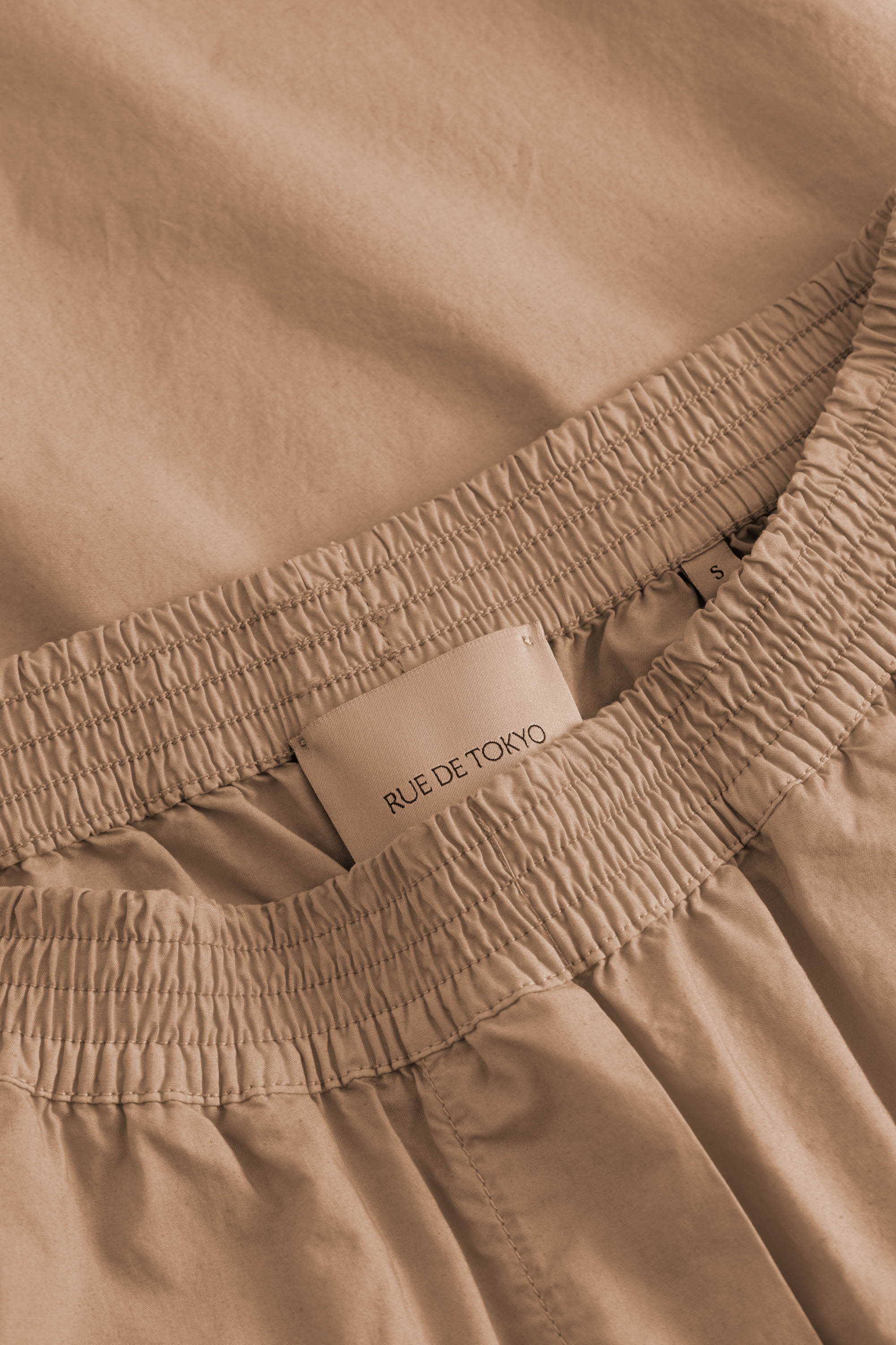 Rue de Tokyo PECHE GMTD POPLIN Shorts MOCHA